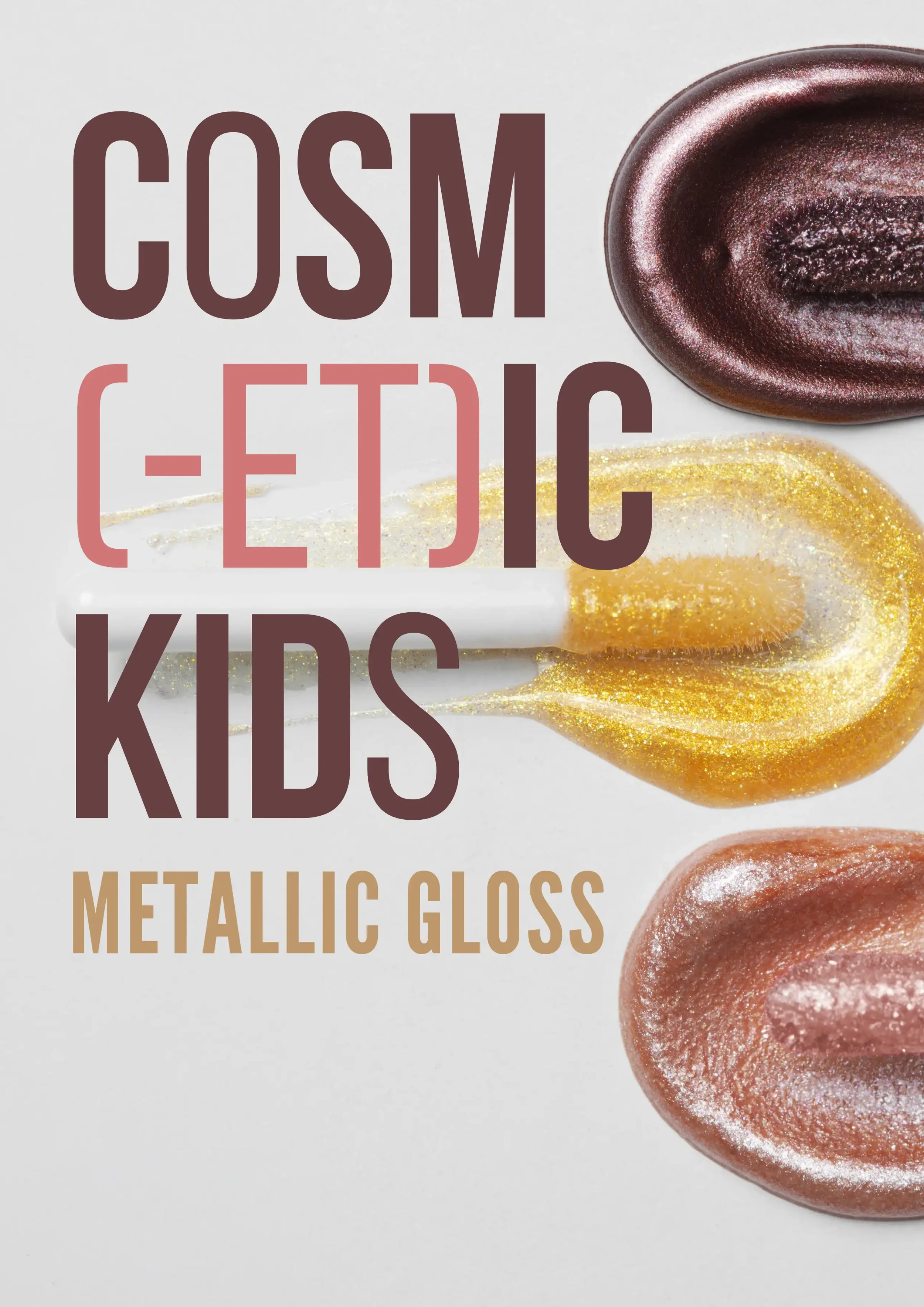 PLV produit mettant en avant un gloss métallique pour enfants