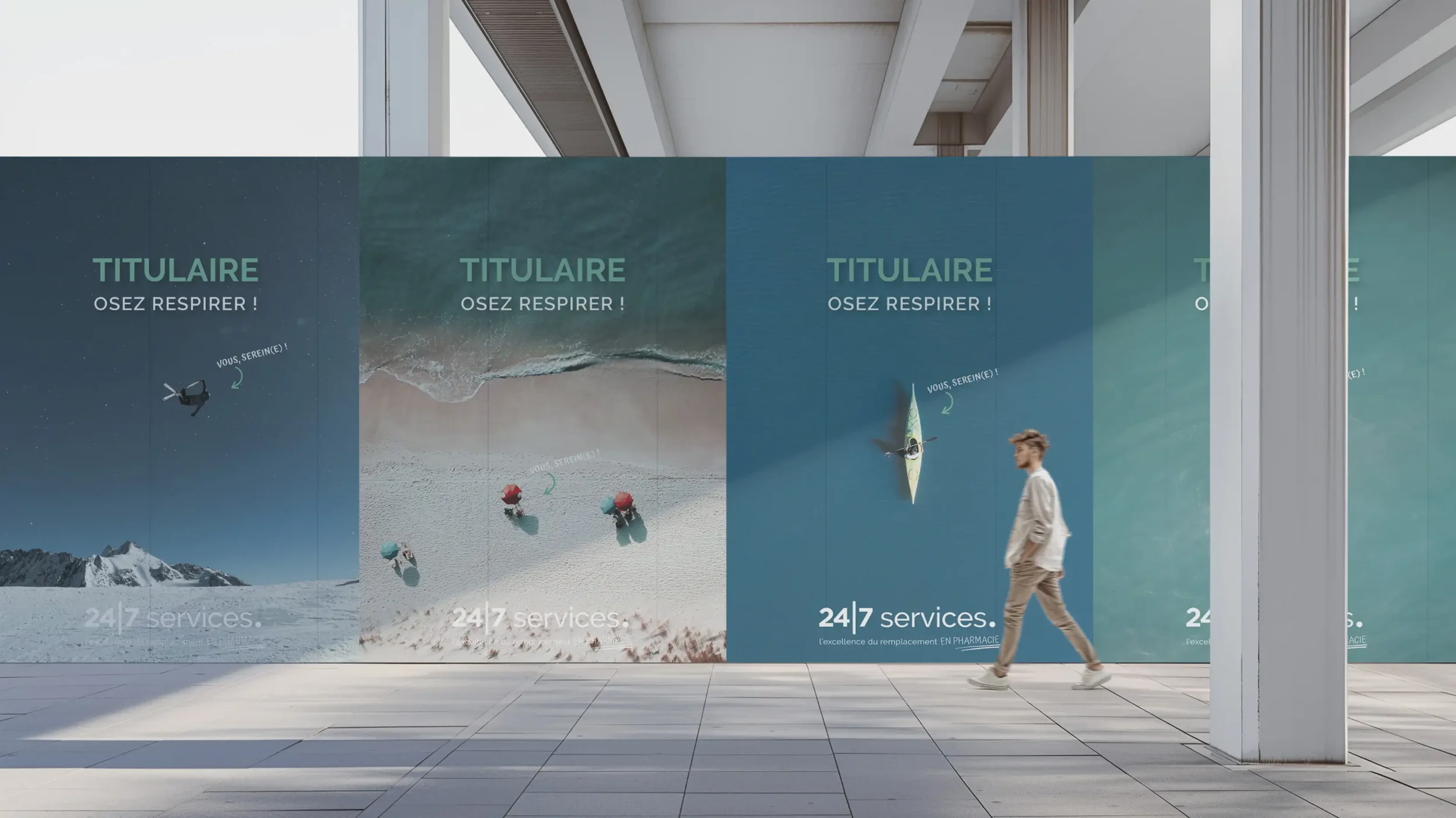 Affiches de campagne de communication B2B destinées à renforcer la visibilité et la crédibilité d’une entreprise