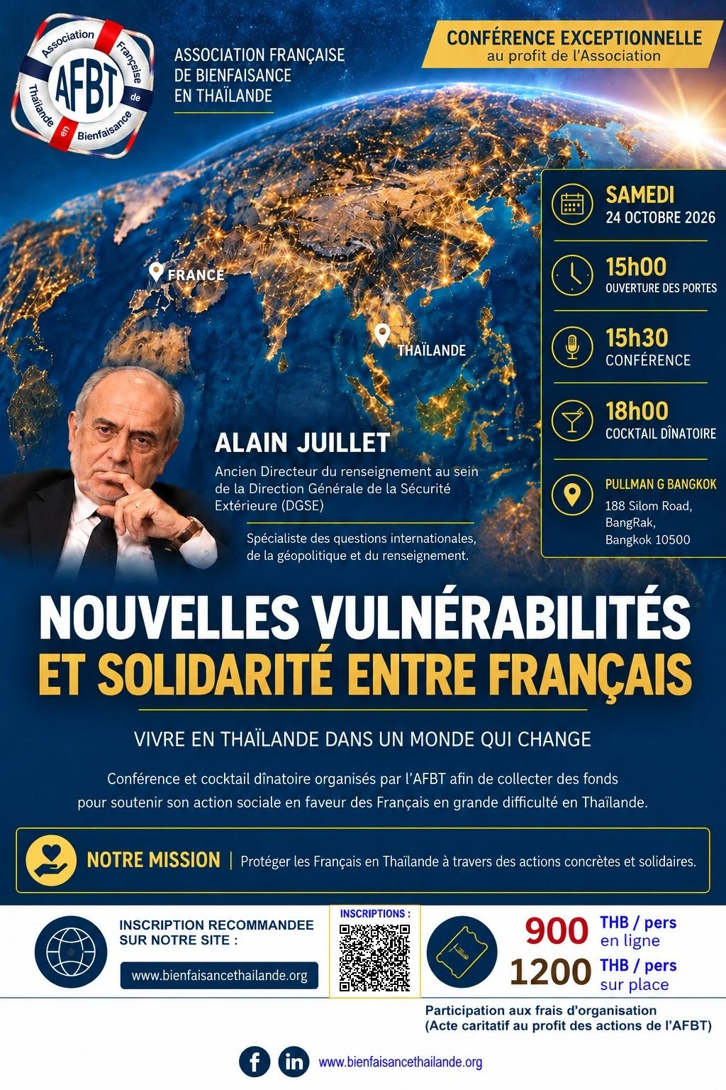 &nbsp;Conférence M. Alain Juillet à Bangkok le 24 octobre 2026