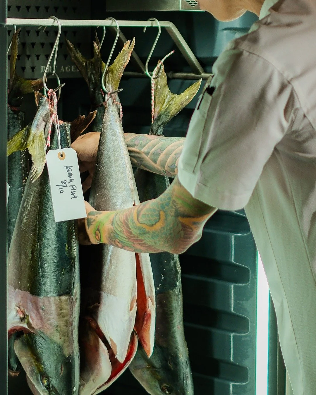 Dry-ageing is often associated with meat, where flavour concentrates over time.

In our kitchen at One Prawn &amp; Co, we apply this process to something far more delicate&mdash;𝘴𝘦𝘢𝘧𝘰𝘰𝘥.

It is a technique that demands precision. From careful 