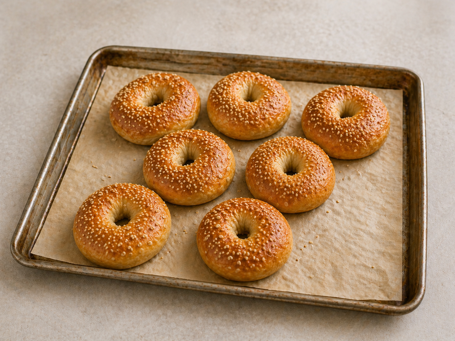 4 Zutaten Bagel