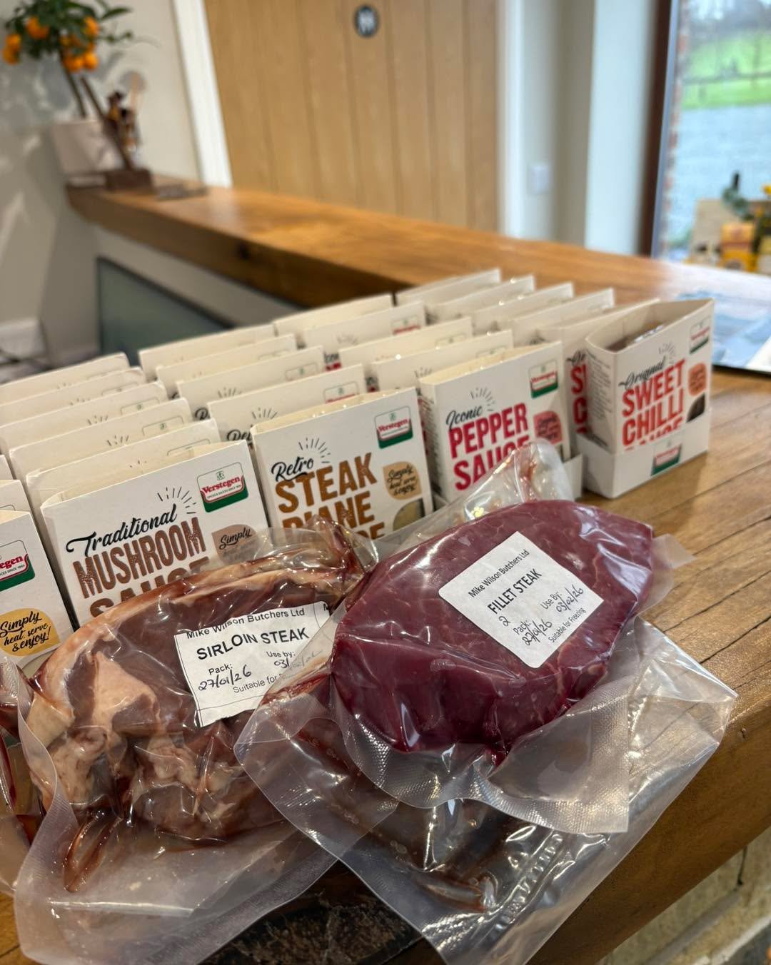 Nothing beats a great steak 🥩

Enjoy our locally sourced steaks with a FREE sauce, available today and tomorrow at the farmshop. See you soon!

#deal #steak #steaknight #datenight #cosy #night #in #nightin