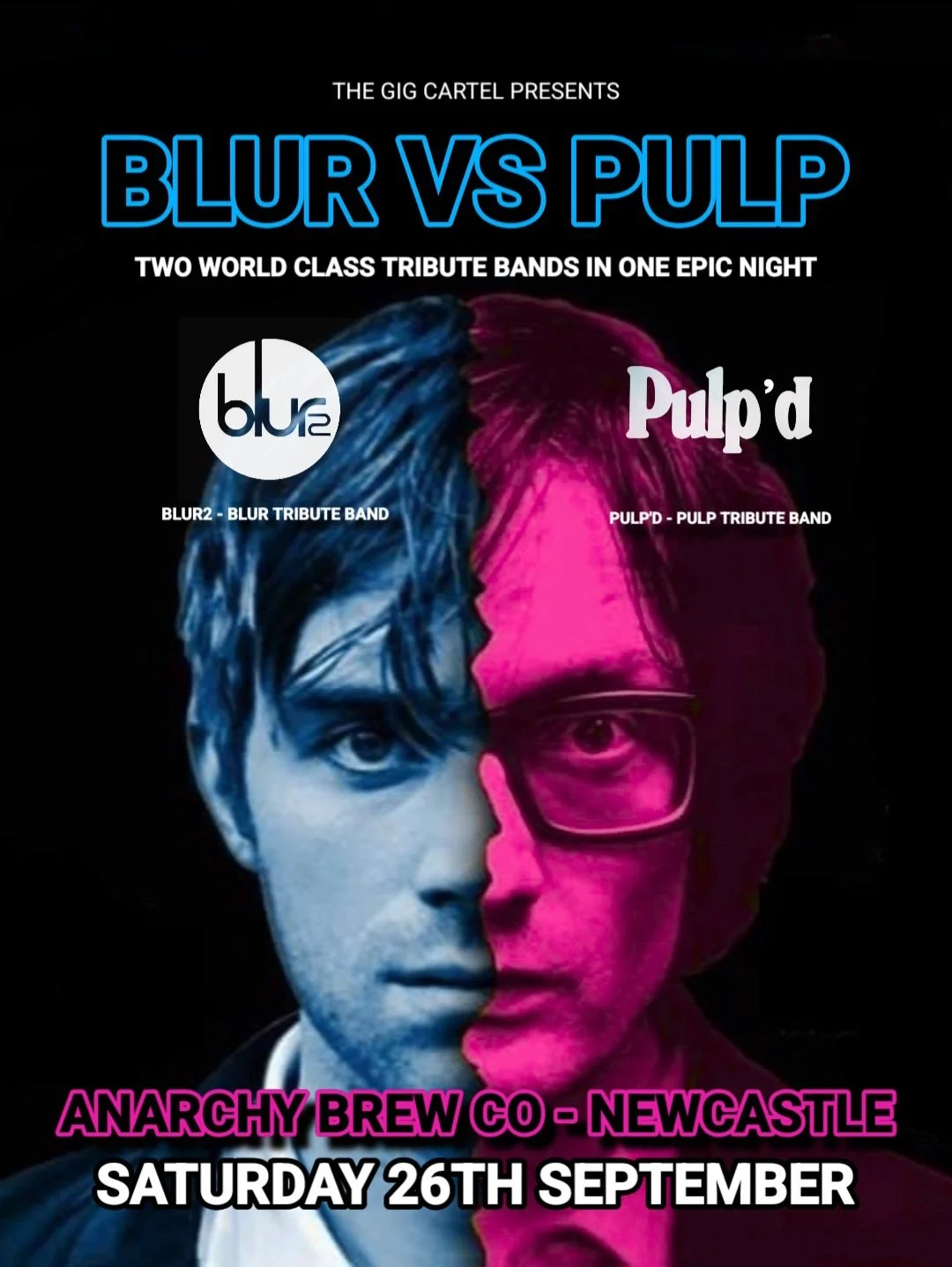 Britpop Reloaded featuring Pulp'd + Blur2 