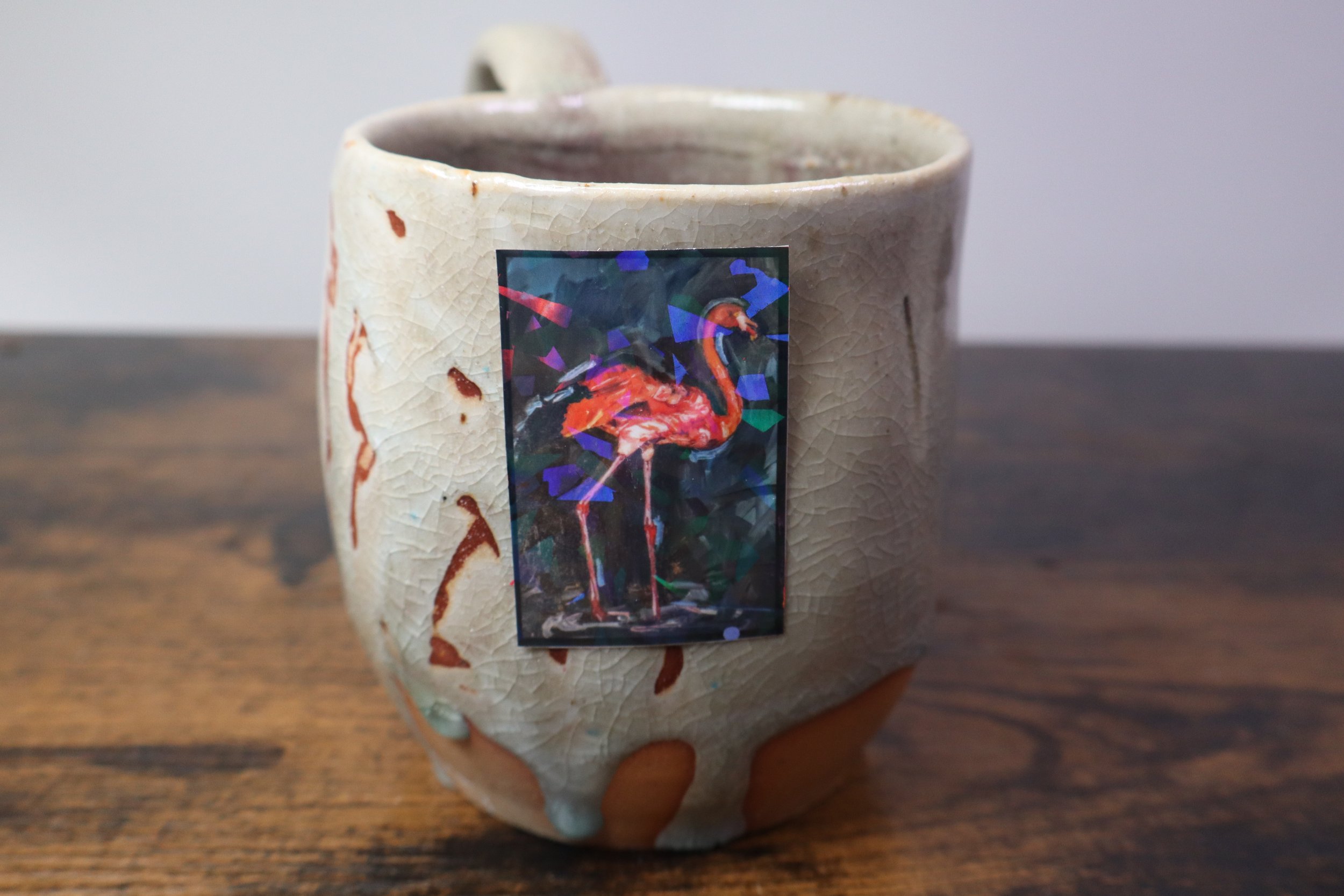 Funky Giraffe Holographic Sticker