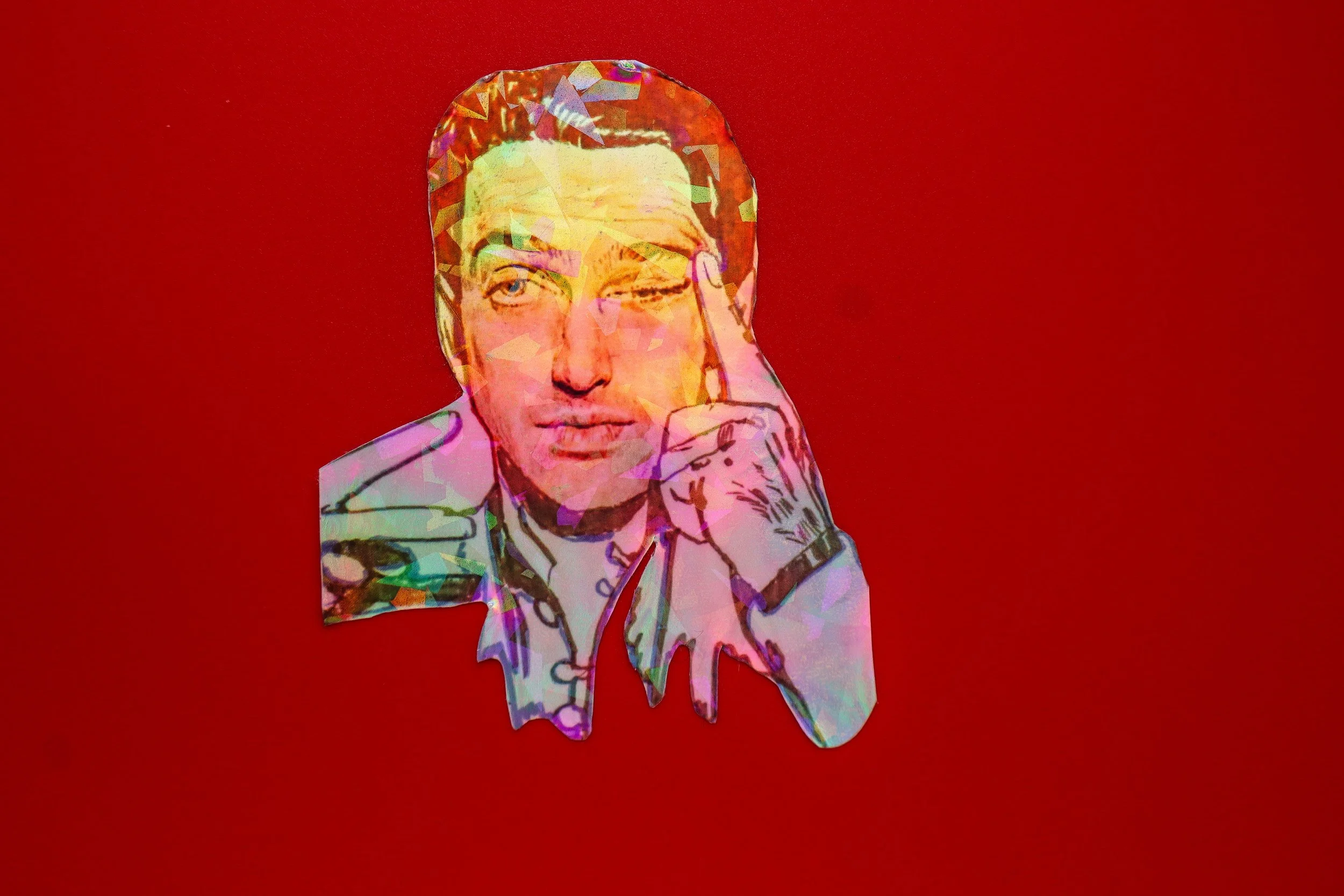 Happy Jimmy holographic  sticker