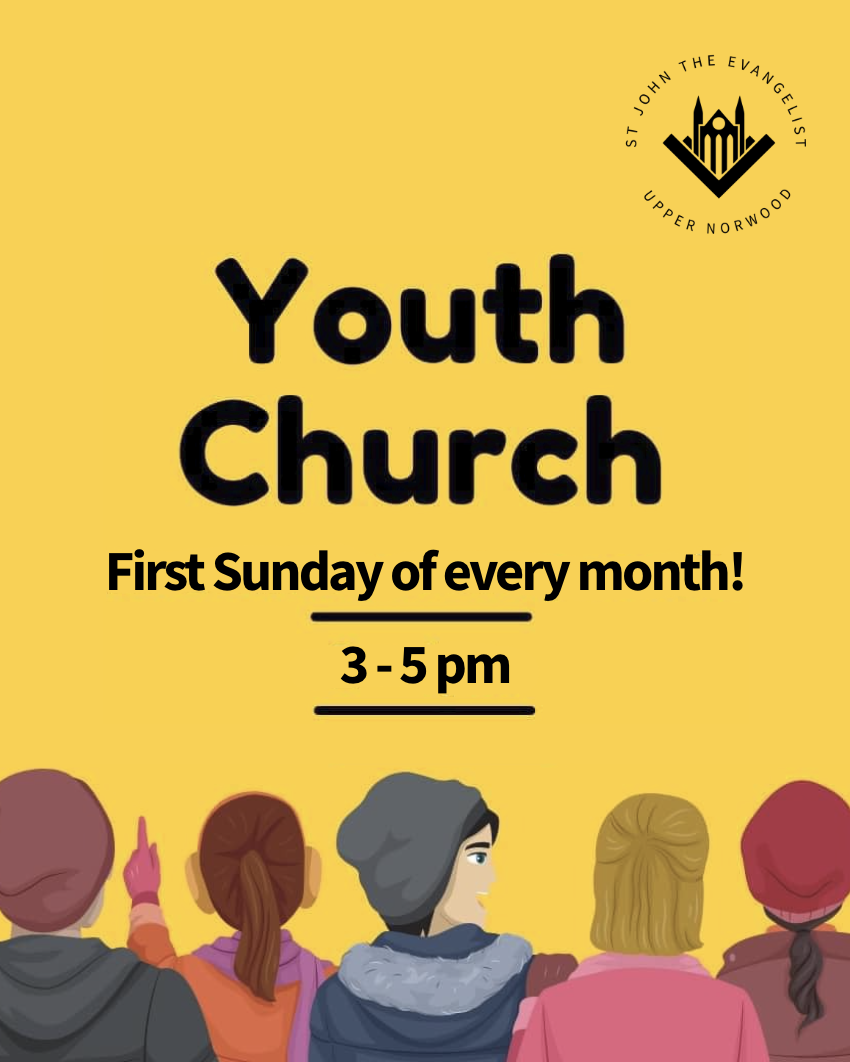 A safe, welcoming space for teens at St John’s Crystal Palace to connect, explore faith, play games, and share snacks—first Sunday of every month, 3–5pm.