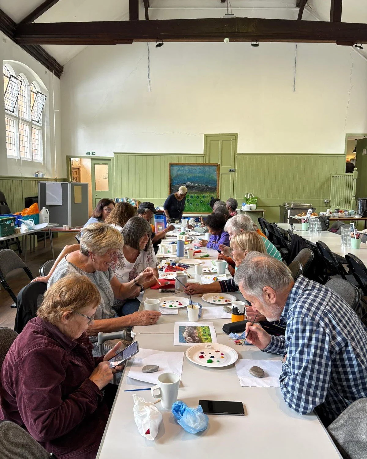 We had a lovely session at The Hub last Thursday! 🎨✨

Our art and craft activity was all about freehand painting, on paper and even on pebbles. Such a fun and creative time! We're here all summer if you'd like to join us. Come along to The Hub @ St 