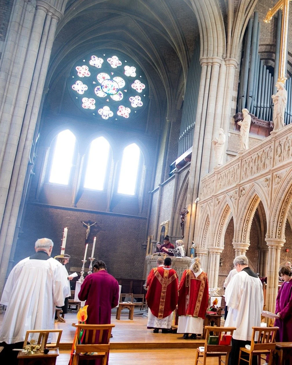 Join us tomorrow morning for our 10:30 AM Sung High Mass for the Ninth Sunday after Trinity. 🙏🏽

PlayTime! Disciples (0&ndash;6), Junior Disciples (7&ndash;10), and Youth Church (11&ndash;18) meet as normal. ✨ Followed by coffee and homemade cake. 