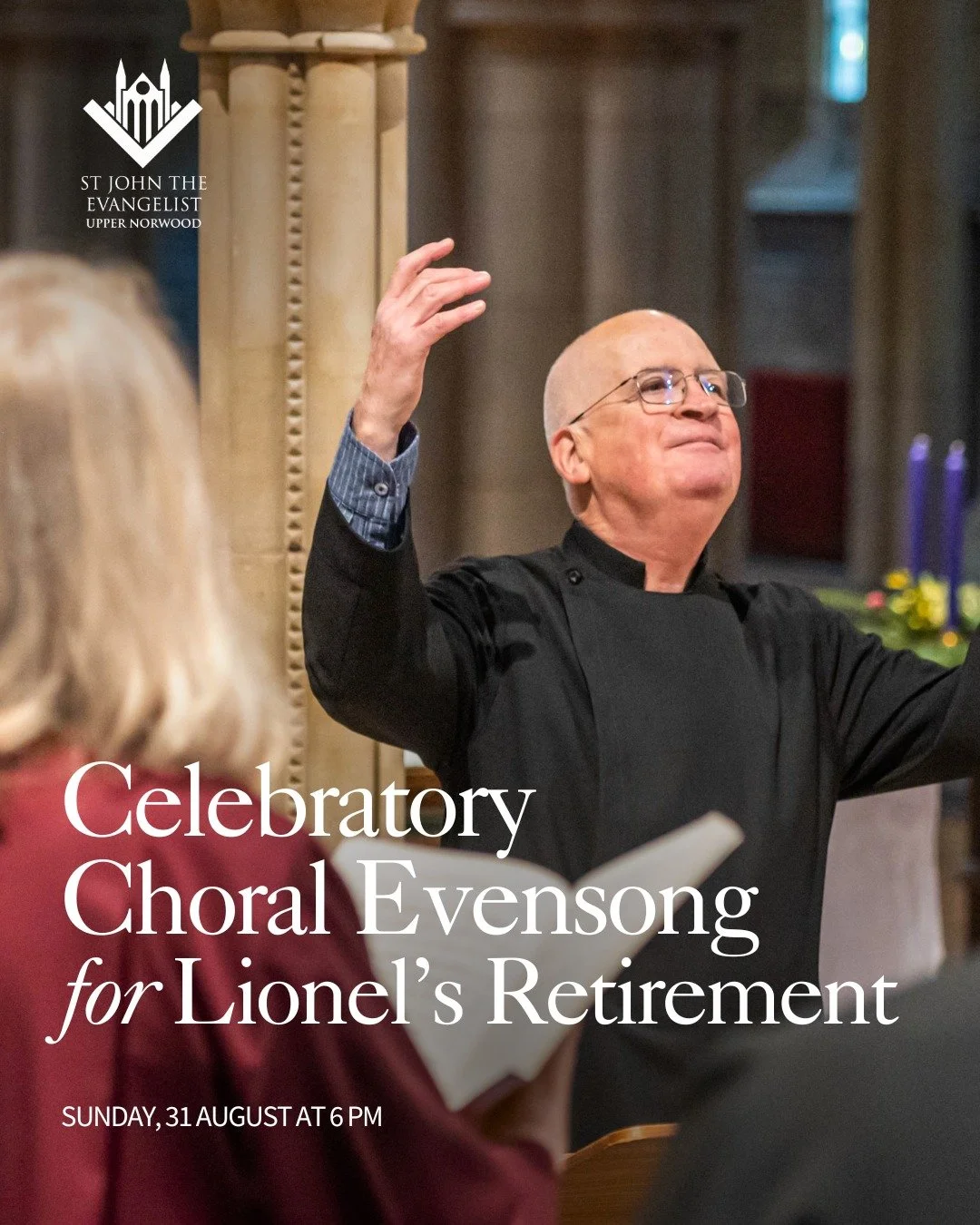 This Sunday, 31st August at 6 PM, we invite you to a Celebratory Choral Evensong marking Lionel&rsquo;s retirement after 50 years of dedicated musical ministry.

Come and be part of this special evening of music, thanksgiving, and fellowship as we ho