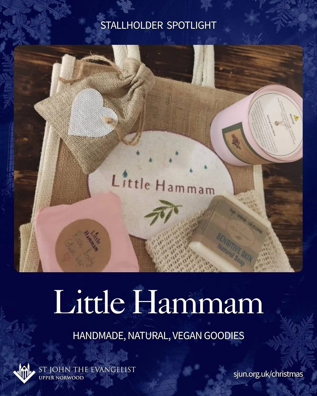 Stall Spotlight: Little Hammam
Following our previous highlights, meet Yücel and Natasha of Little Hammam! 🪻🌿 Since 2019, they’ve been making natural soaps, candles, lavender bags and more from their home in Crystal Palace.
Gentle enou
