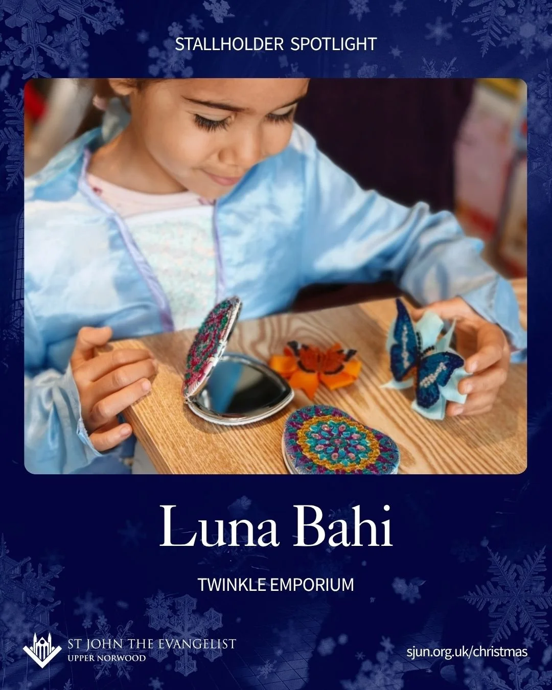 🦋 Today's Stallholder Spotlight: Luna Bahi

Meet Luna Bahi, probably one of our youngest stallholders ever &mdash; just 5 years old and already an entrepreneur at heart! ✨ Luna started My Twinkle Emporium after making her magical butterfly creations