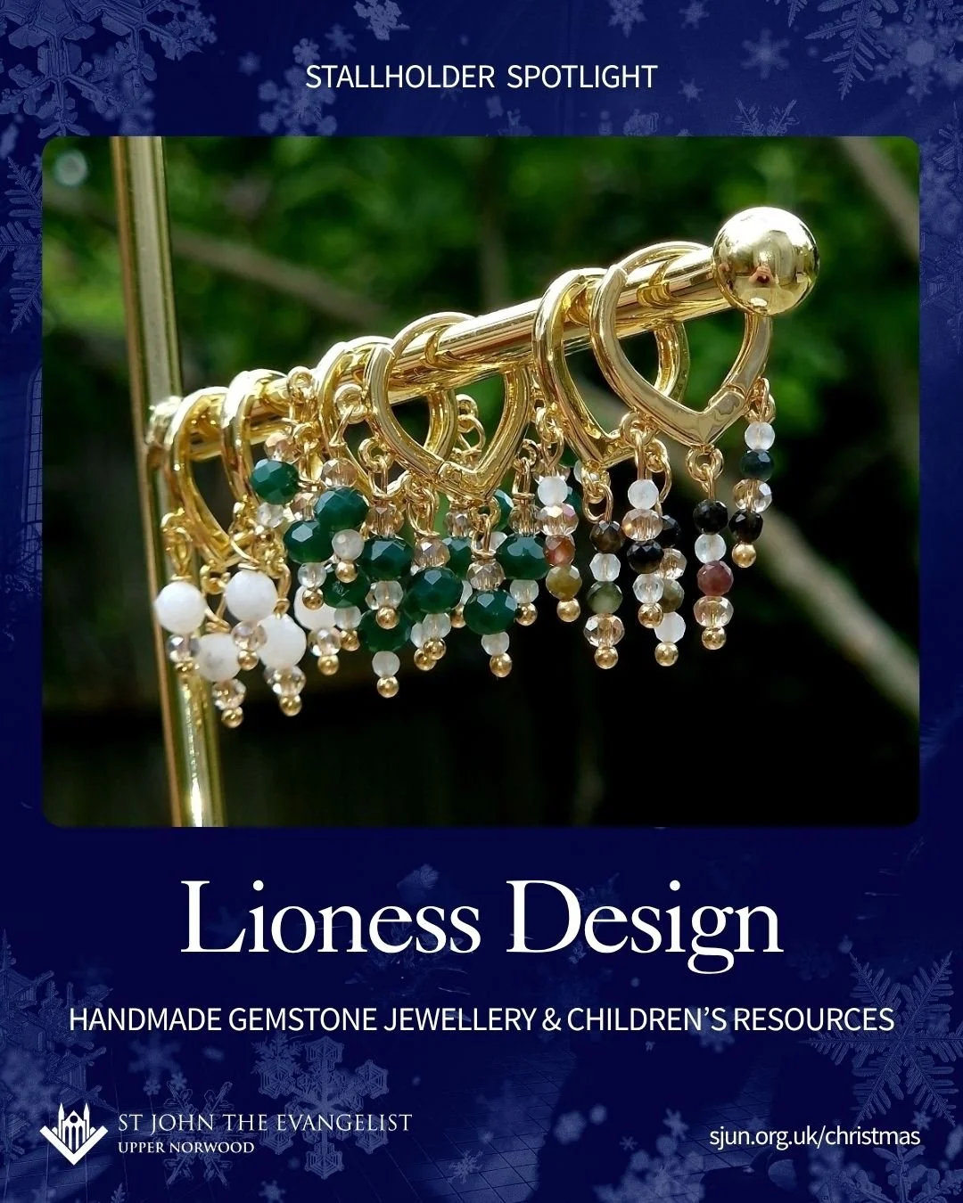 🎨 Stallholder Spotlight: Lioness Designs
Meet Lioness Designs, the creative world of handmade jewellery and sensory learning props! ✨

What started as a relaxing way to craft jewellery using semi-precious stones has grown into something truly specia