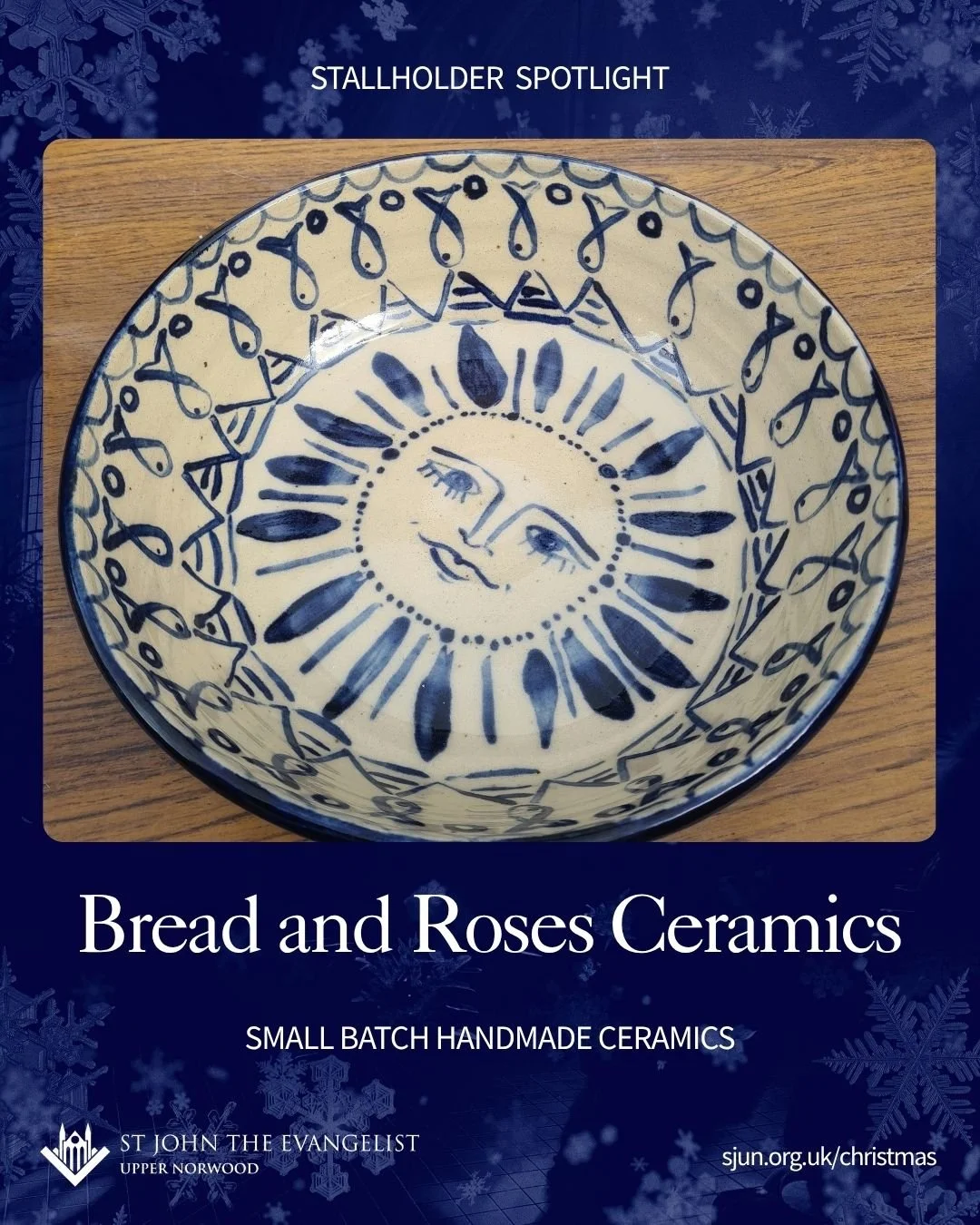 ⏳ Just 2 weeks to go! We continue our stallholder spotlights this evening with Patricia Moses from @breadandroses.ceramics 

Patricia creates functional ceramics inspired by natural forms, the sea, and a love of all things literary. She loves making 