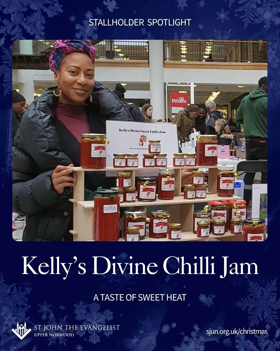 🌶️ Stallholder Spotlight: Meet Kelly&rsquo;s Divine Chilli Jam &ndash; A Taste of Sweet Heat! ✨

Ignite your taste buds with Kelly&rsquo;s handcrafted fusion of sweet and spicy perfection. Made with the finest locally-sourced ingredients and a secre