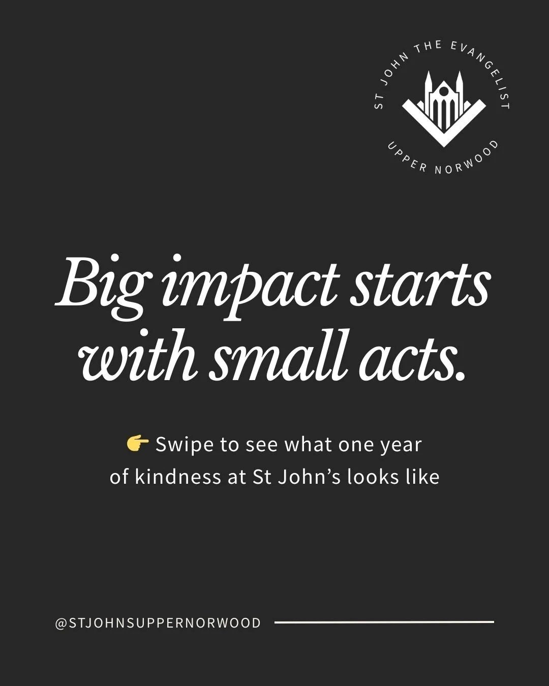 ✨ What a year at St John&rsquo;s, Upper Norwood! ✨

Over 106 incredible volunteers gave their time, hearts, and energy &mdash; that&rsquo;s 9,582 hours of kindness freely given. Together, they served meals, baked cakes, brewed coffee, washed cutlery,
