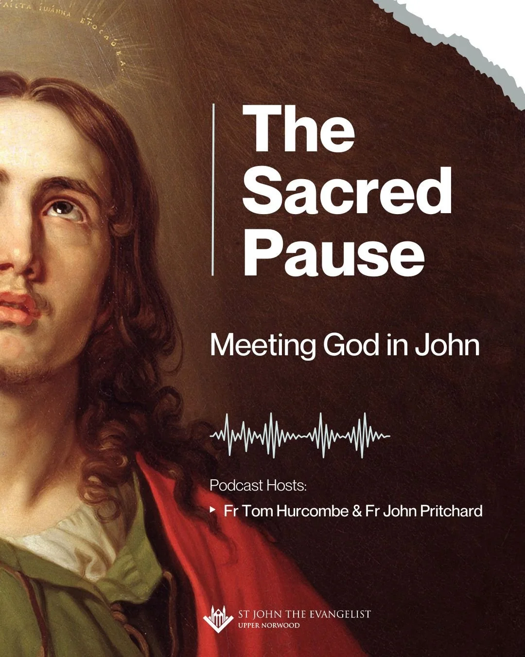 🎙️ New Podcast Out Now!

Join Fr Tom and Fr John for the first episode of The Sacred Pause: Meeting God in John.

This Lent, journey with us through the Gospel of John using Meeting God in John by David F. Ford as our guide, exploring meaning, ident