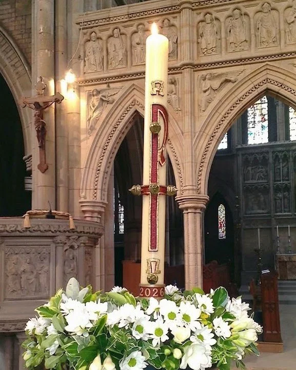 Join us tomorrow at 7:30 PM for the First Mass of Easter with the lighting of the Paschal Candle. The Easter Vigil marks the end of the emptiness of Holy Saturday and leads into the celebration of Christ&rsquo;s resurrection. There are bells to ring!