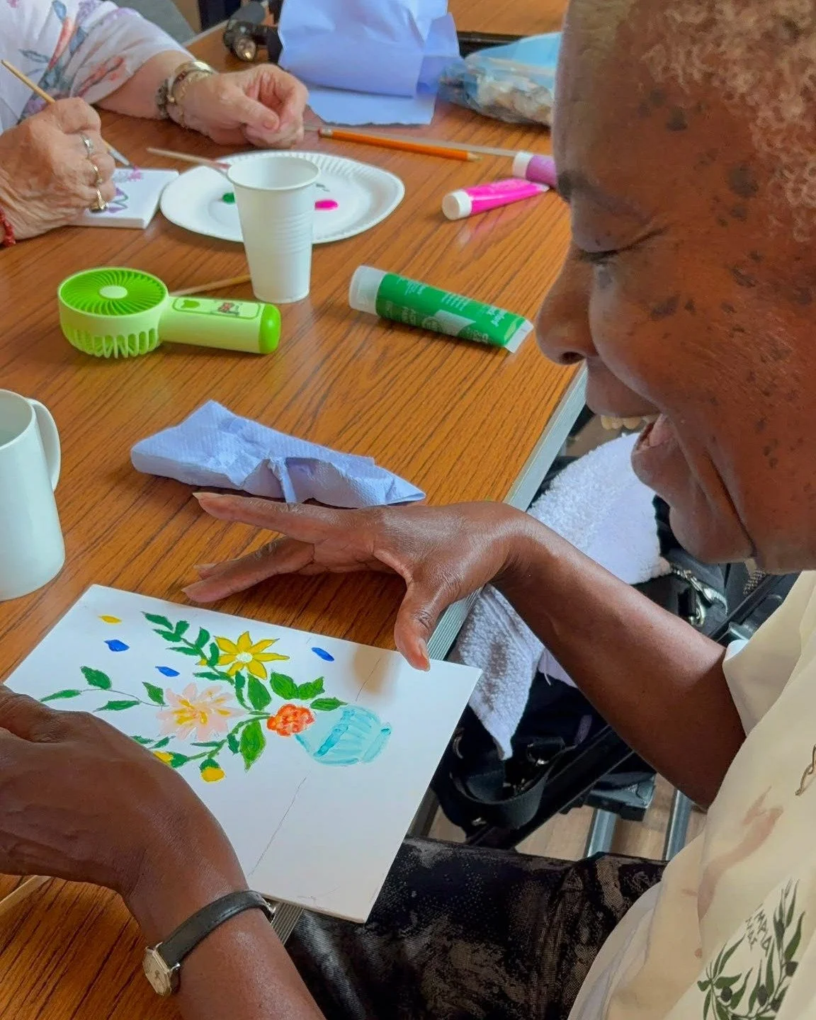 We had a lovely session at The Hub last Thursday! 🎨✨

Such a fun and creative time during our art &amp; craft session! We're here all summer if you'd like to join us. Come along to The Hub @ St John&rsquo;s &ndash; every Thursday from 11:30 AM to 2: