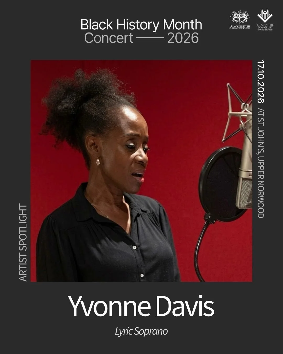 Artist spotlight ✨ Meet Yvonne Davis, lyric soprano.

From Verdi&rsquo;s La Traviata to the world&rsquo;s first Pidgin English opera, Song Queen, Yvonne has performed with Pegasus Opera Company, Surrey Opera and Highbury Opera Theatre, and at the Roy