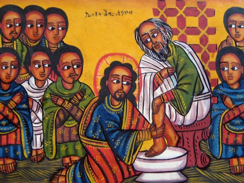 Maundy Thursday at St John's Upper Norwood with foot-washing.