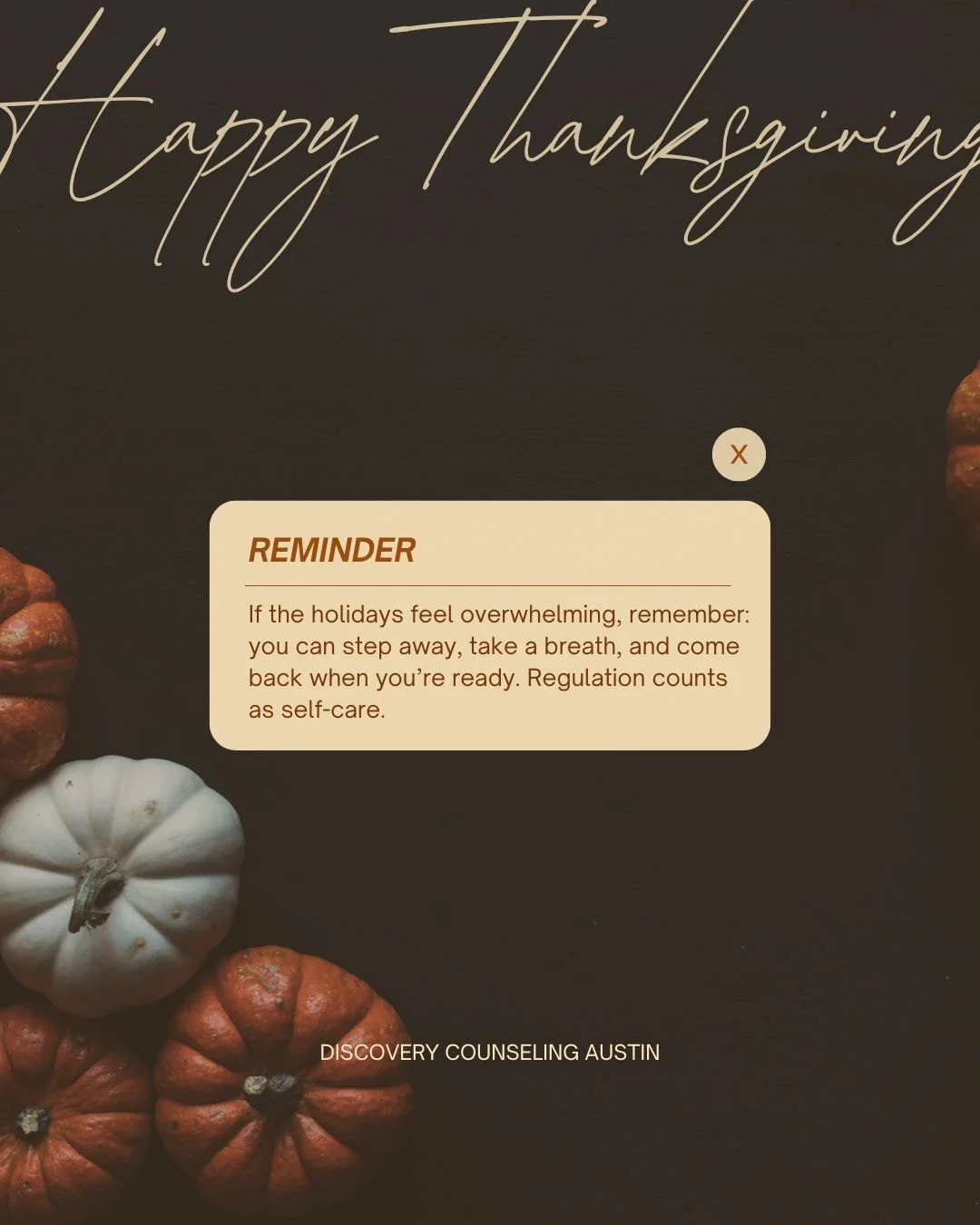 Holidays can bring a lot of noise - emotionally, socially, and energetically. If things start to feel overwhelming, it&rsquo;s completely okay to step away, take a breath, and return when you feel grounded again. Regulating your nervous system is sel
