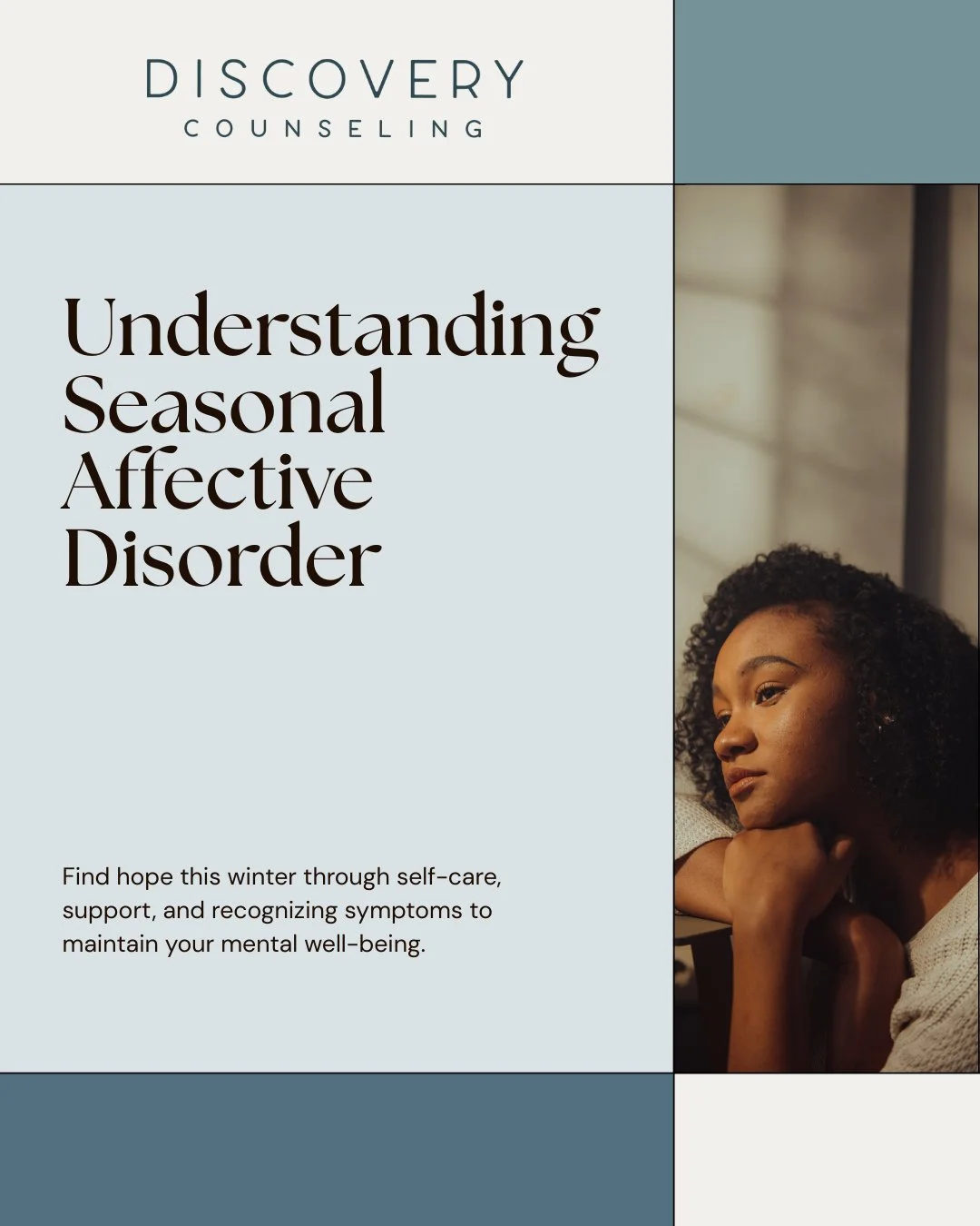 Seasonal Affective Disorder (SAD) can quietly creep in as the days get shorter.

If you&rsquo;ve been feeling more tired, low, unmotivated, or disconnected lately.. you&rsquo;re not imagining it. SAD is a real, seasonal shift in mood that affects man