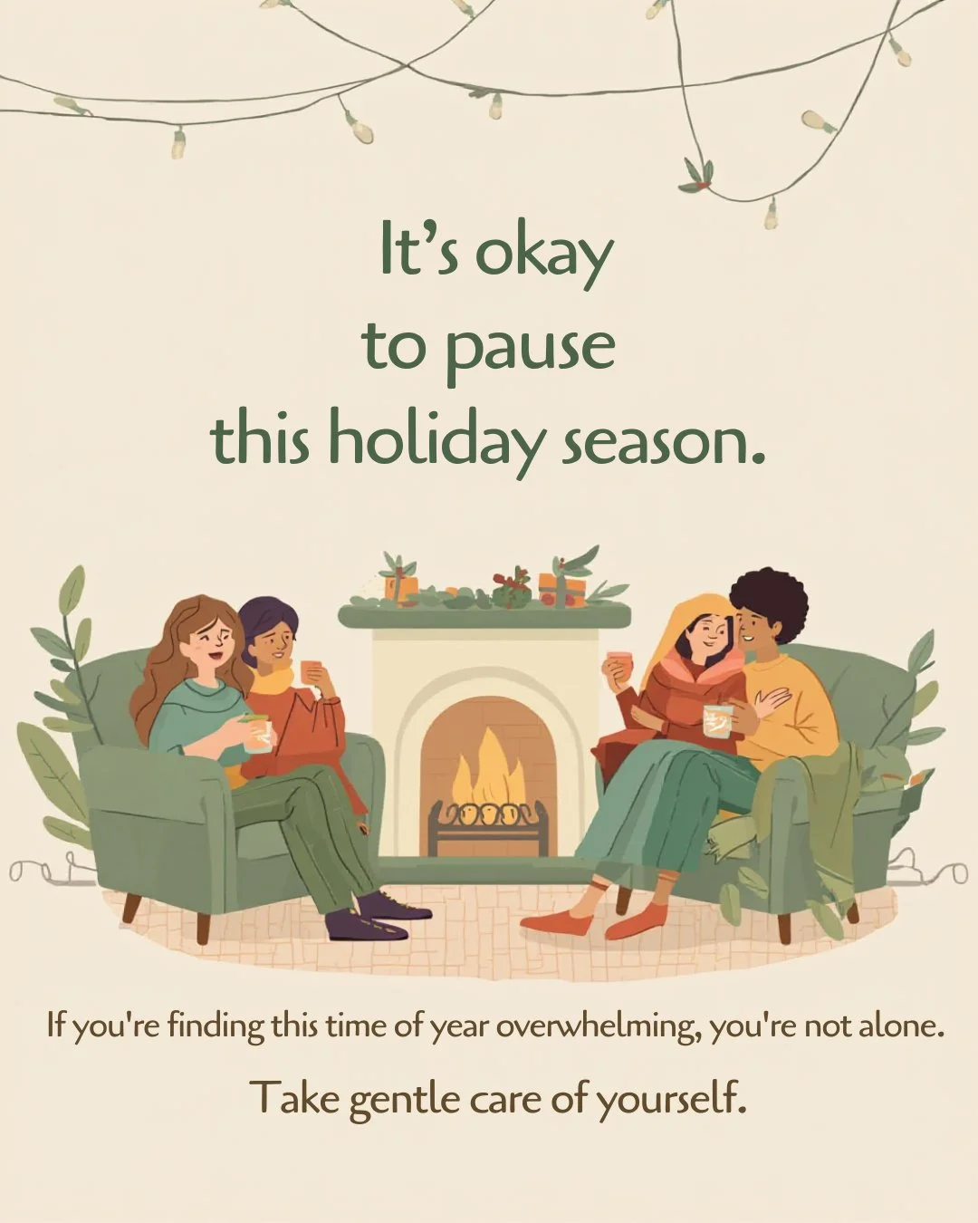 The holidays can be beautiful.. and overwhelming.

If you need to step back, slow down, or protect your peace this season - it&rsquo;s okay.
You don&rsquo;t have to say yes to everything, keep up with everyone, or push yourself past your limits to ma
