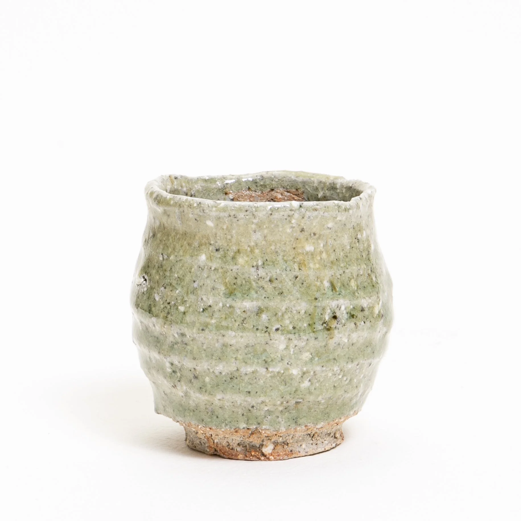 river cup wild clay ash glaze 1