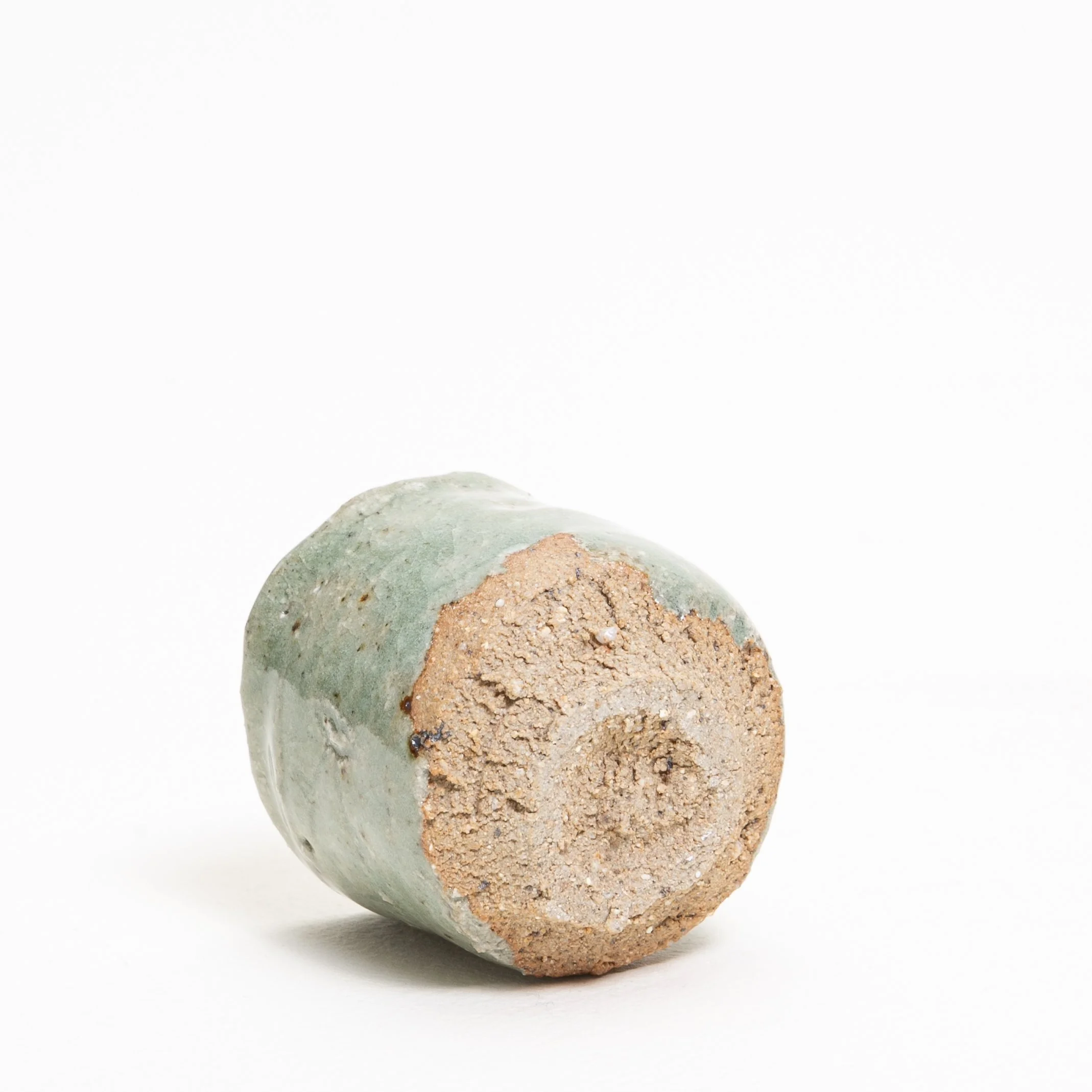 fish cup wild clay rock glaze foot