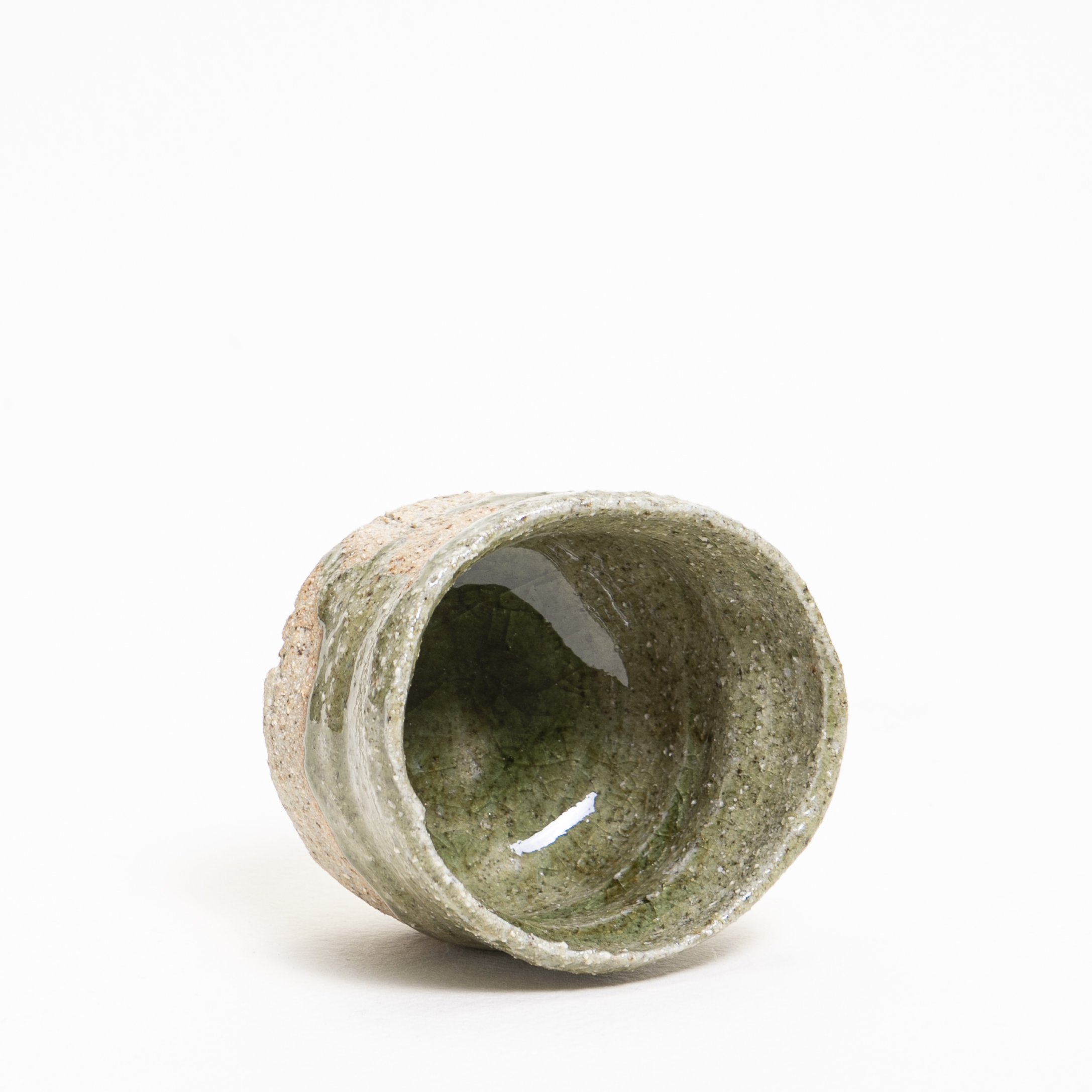 rastitown cup wild clay rock glaze inside