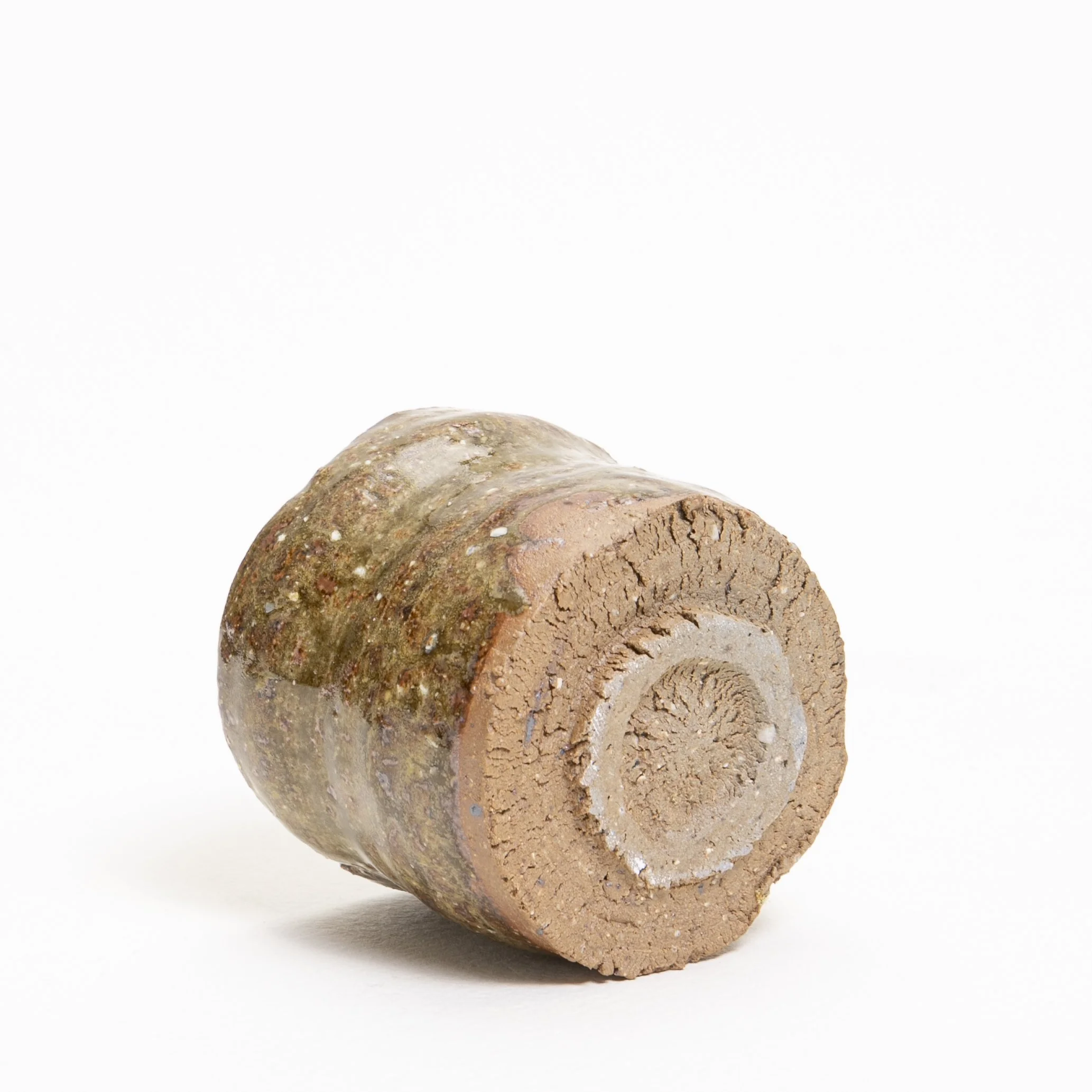 David cup wild clay rock glaze foot