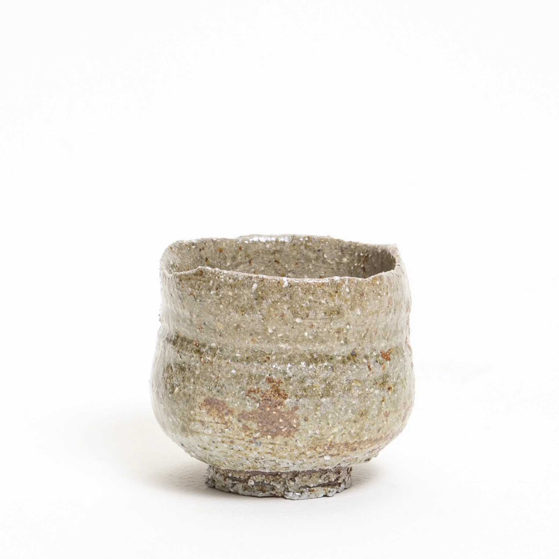 past cup wild clay ash glaze 3