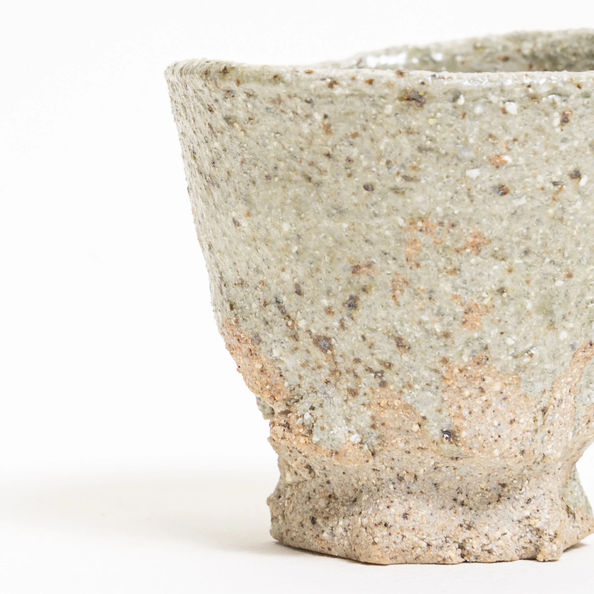 swiss cup wild clay rock glaze detail