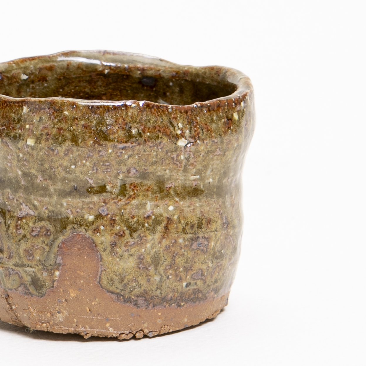 David cup wild clay rock glaze detail