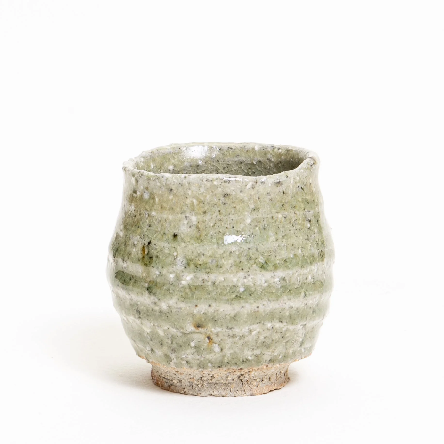 river cup wild clay ash glaze 3