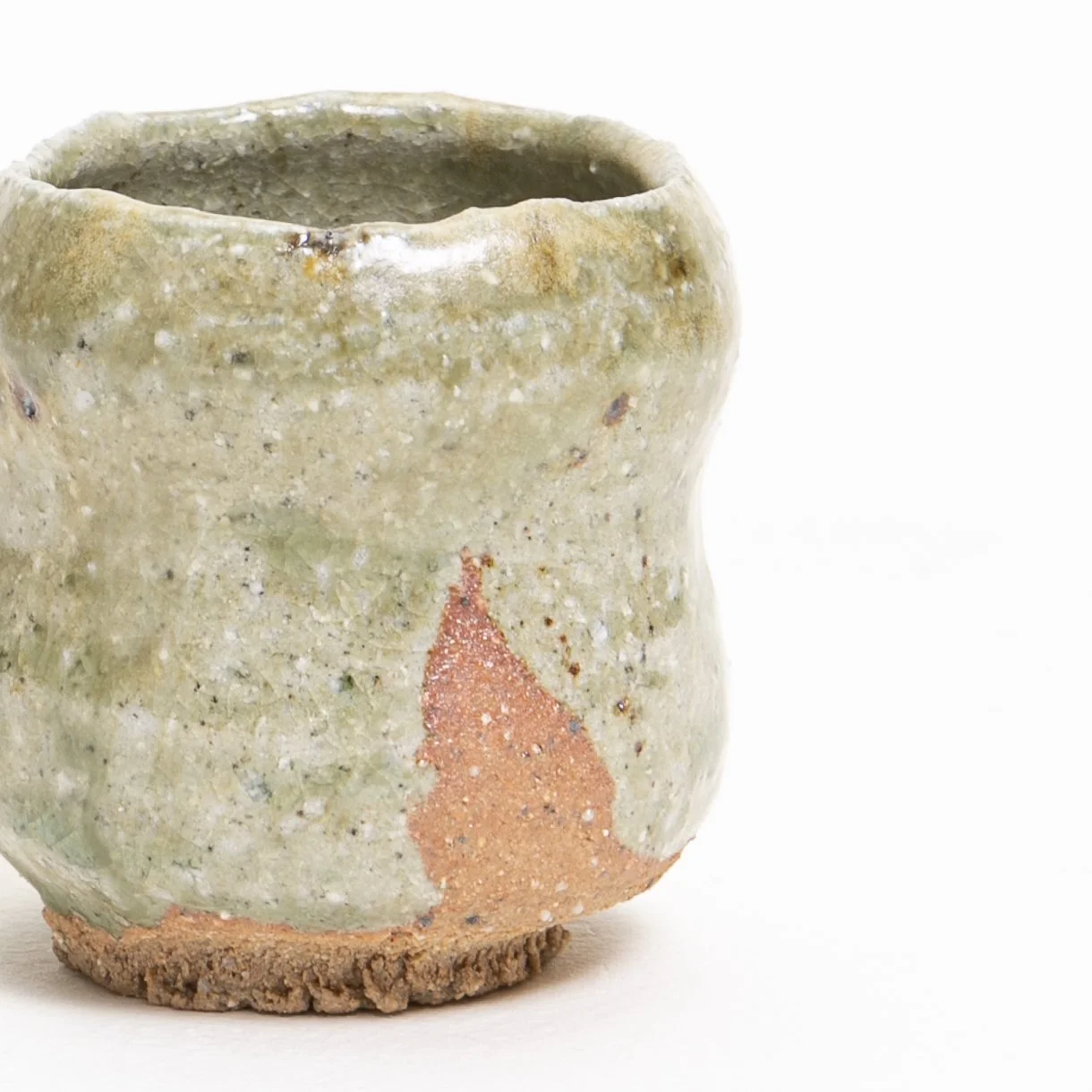 cup wild clay rock glaze detail