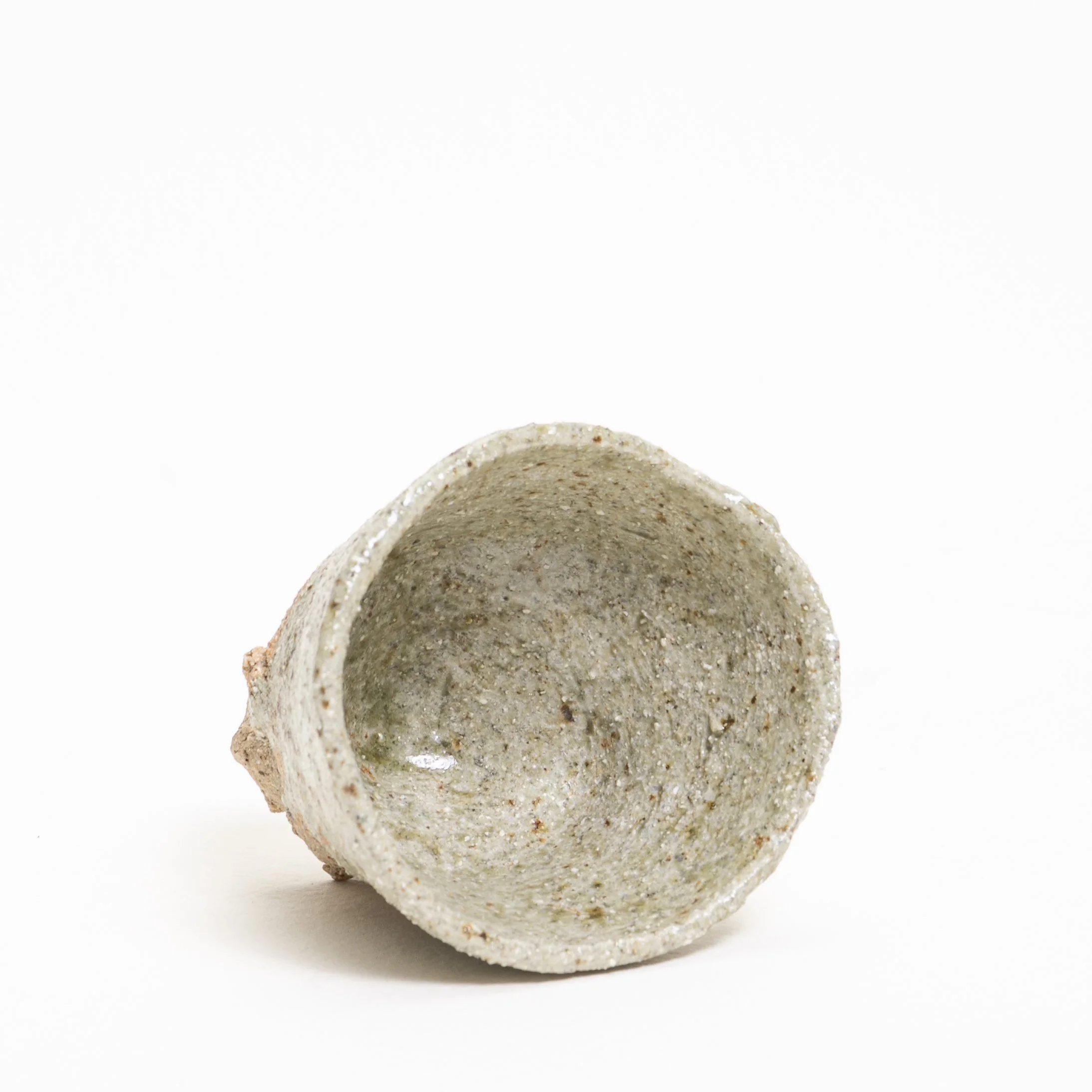 swiss cup wild clay rock glaze inside