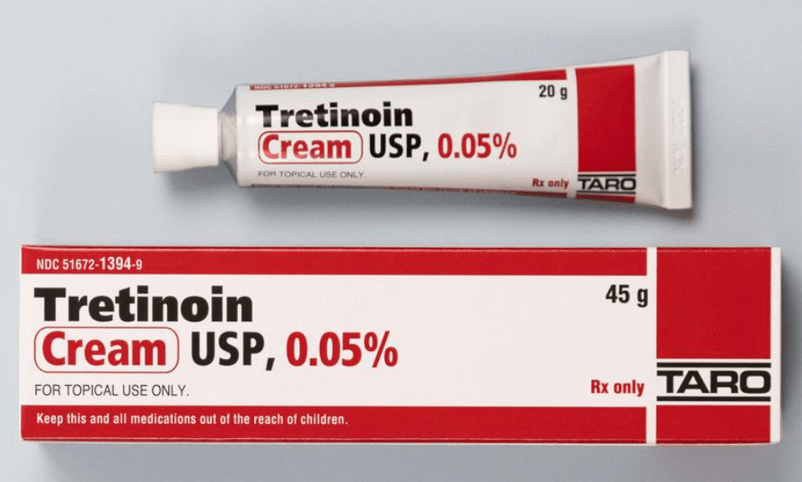 Tretinoin cream and box
