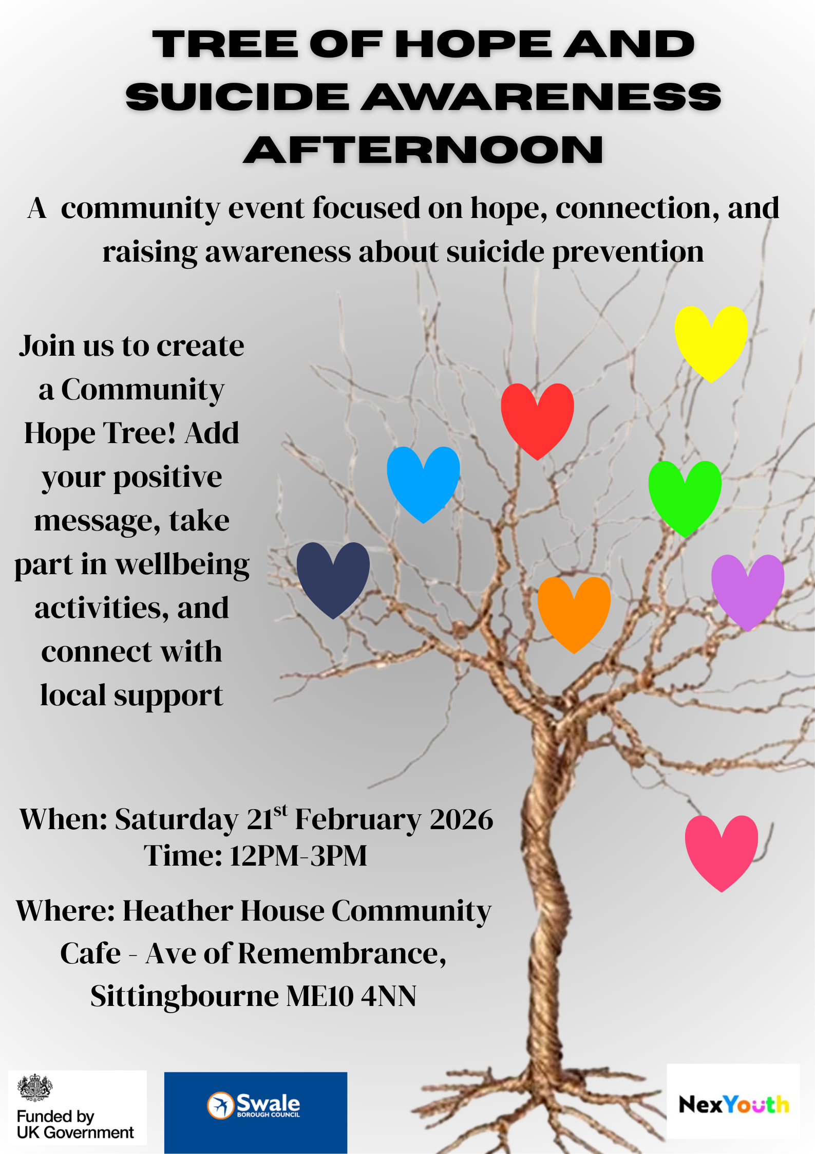 Tree of Hope and Suicide Awareness afternoon
