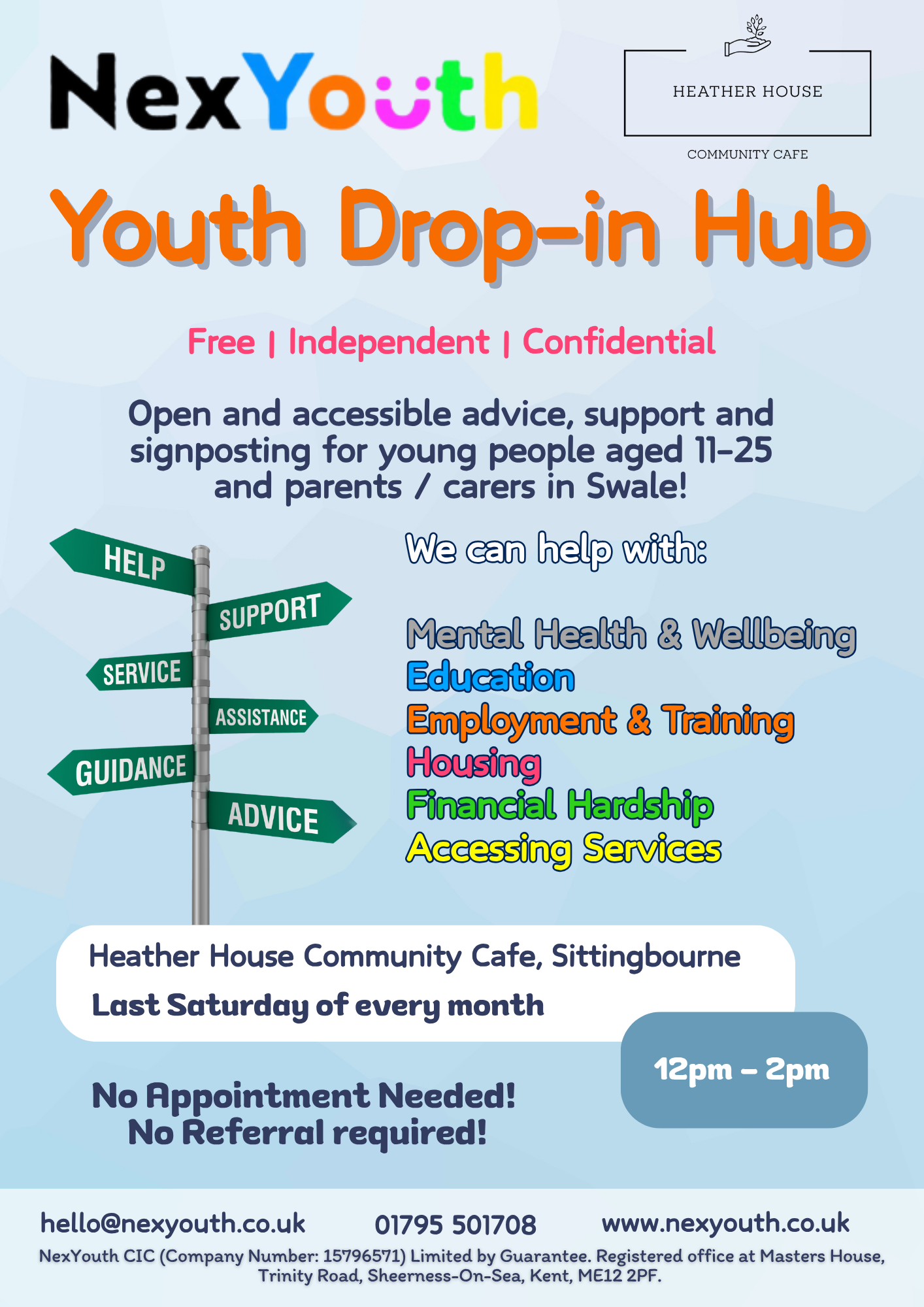 Monthly Youth Drop-in Hub