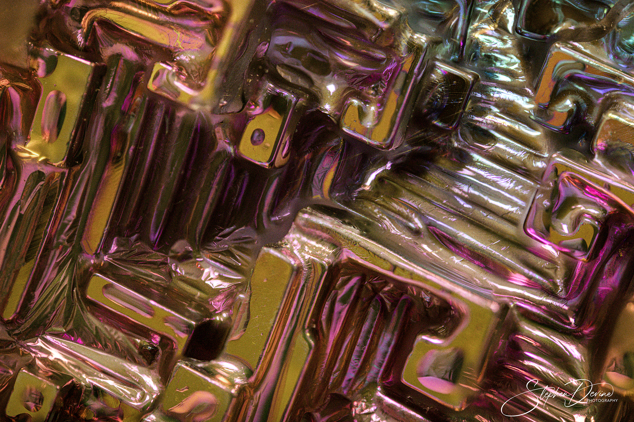 Closeup - Bismuth Crystal