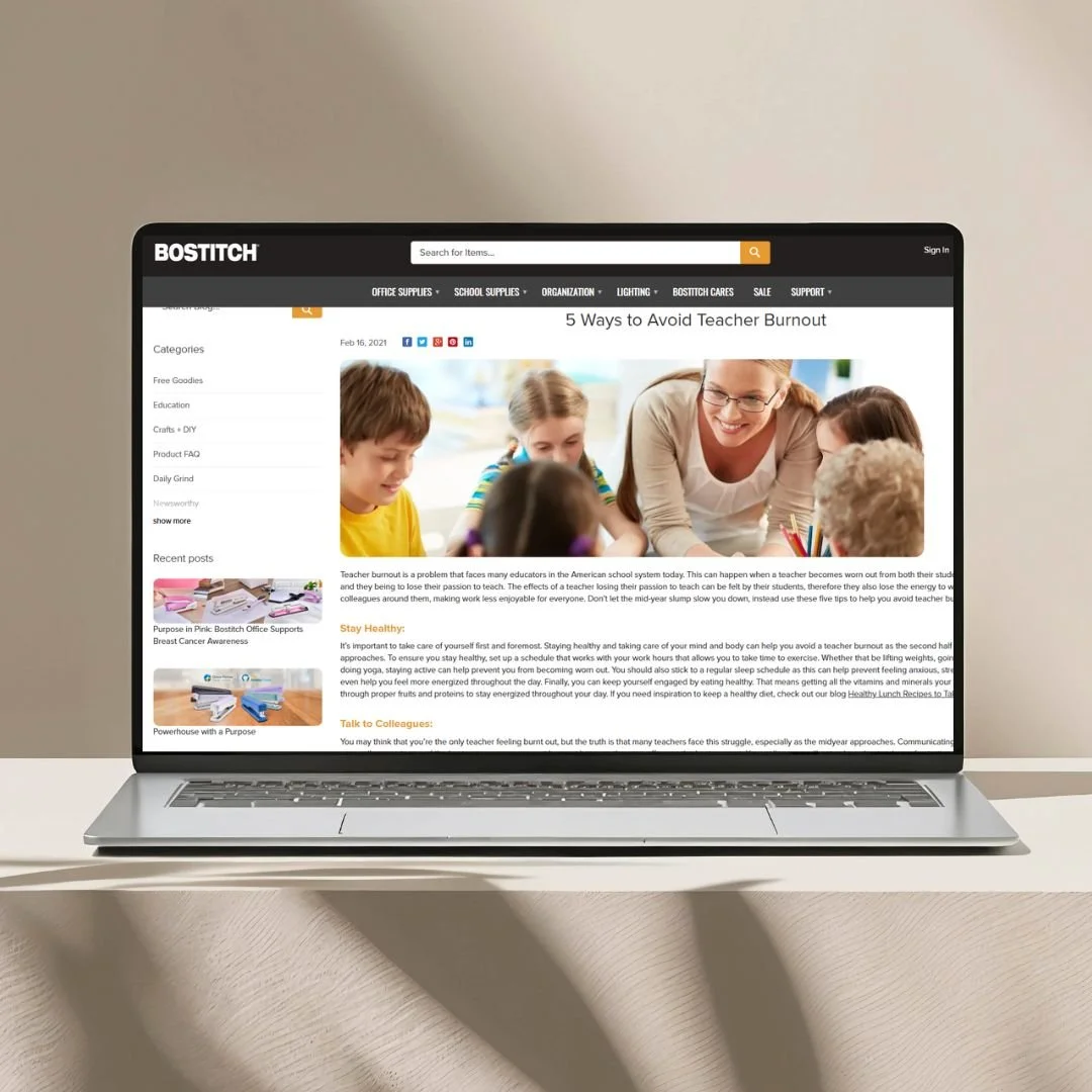 Bostitch Teacher Burnout Blog