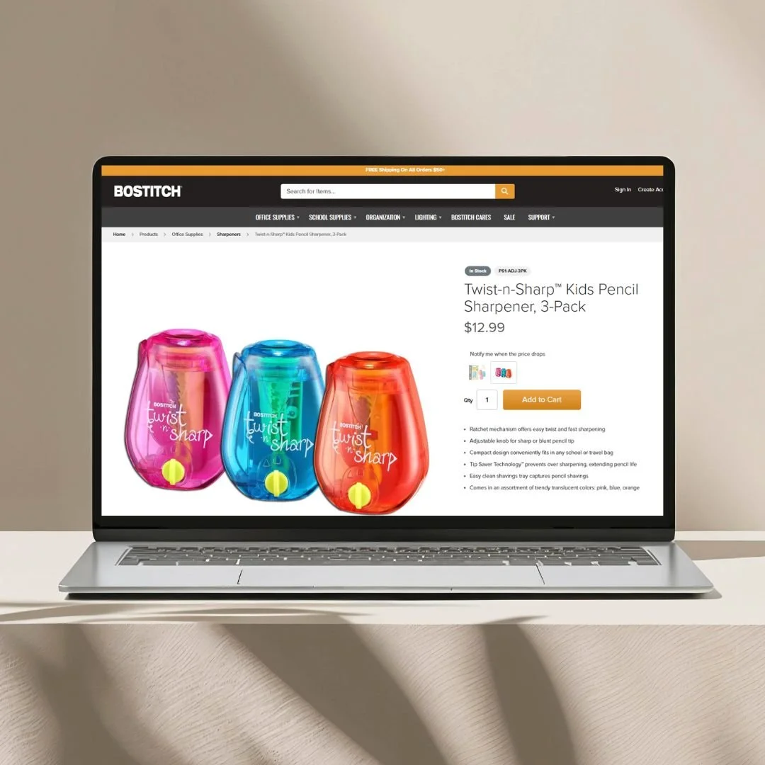 Bostitch Sharpener Landing Page