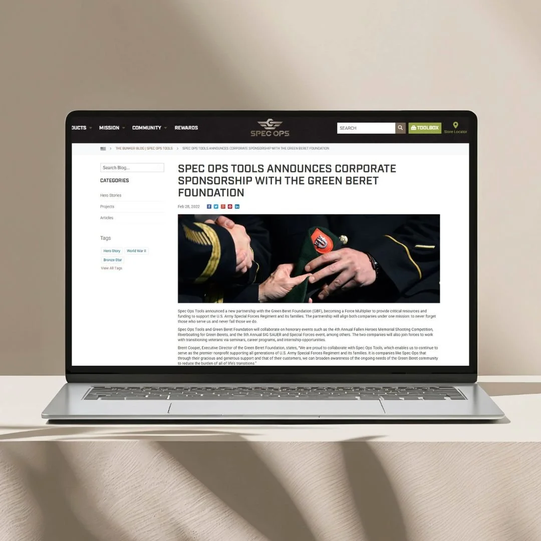 Green Beret Foundation x Spec Ops Tools 