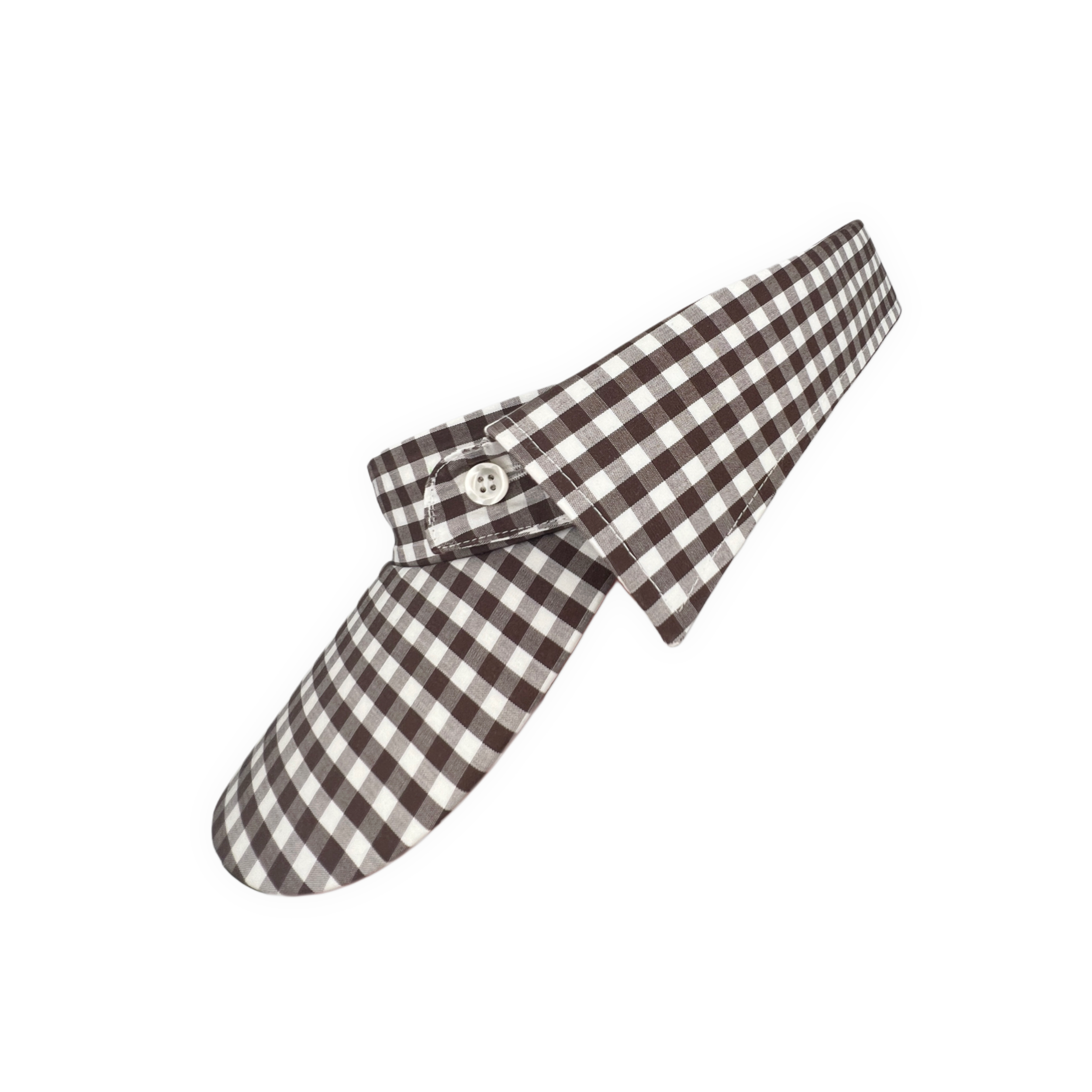 COLLAR VISOR - Brown Vichy