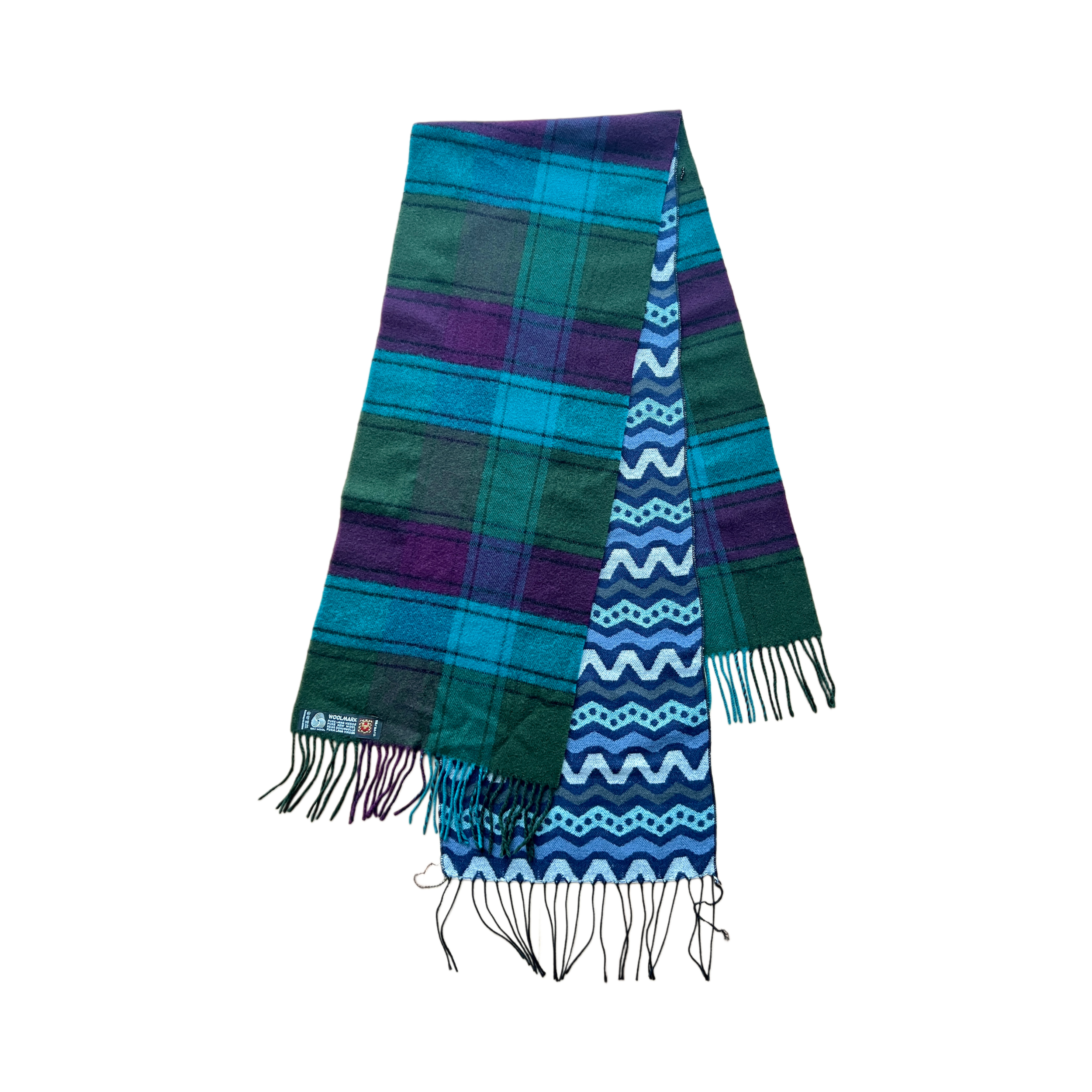 3-LEGGED SCARF -GREEN/BLUE
