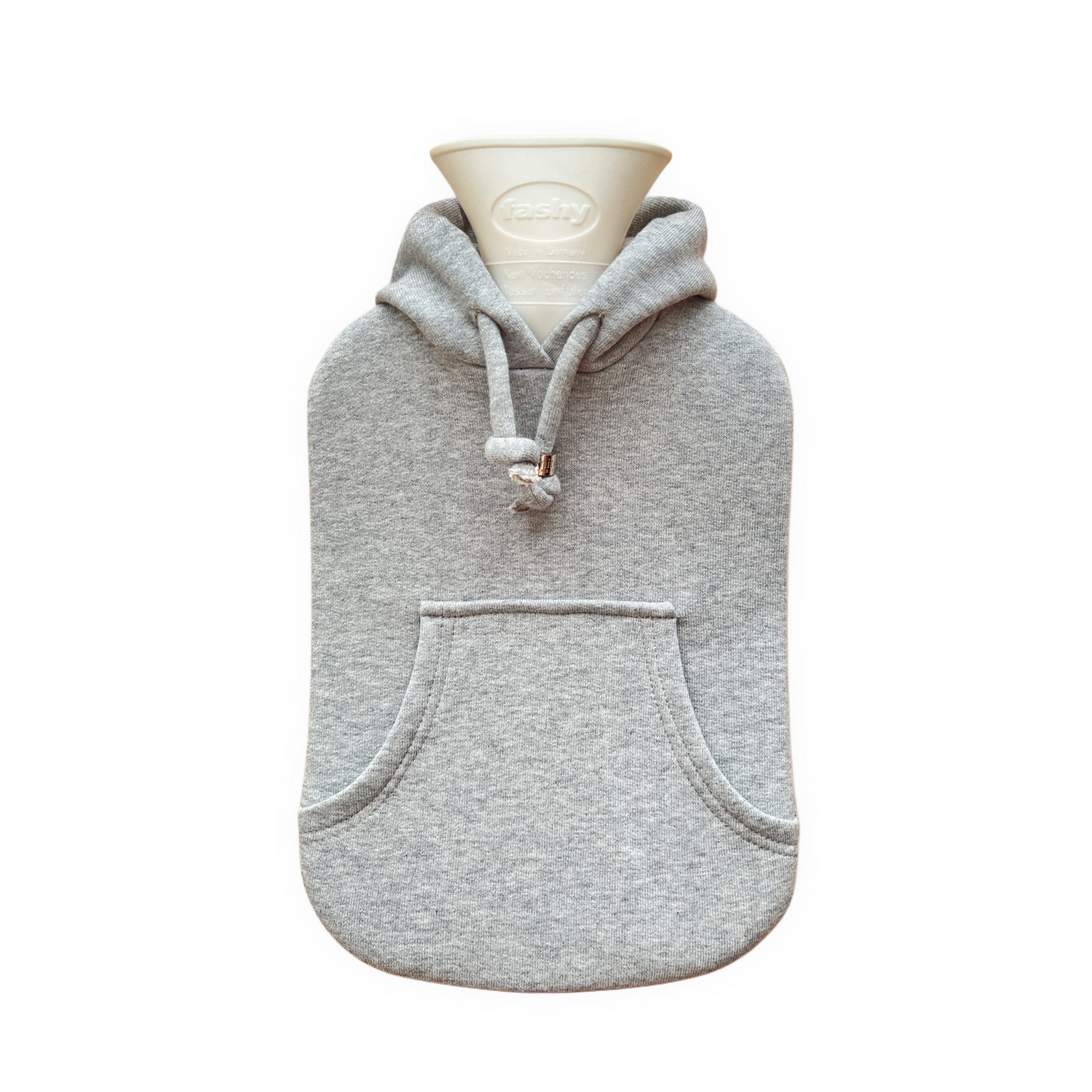 HOT WATER BOTTLE HOODIE - Grey Melange