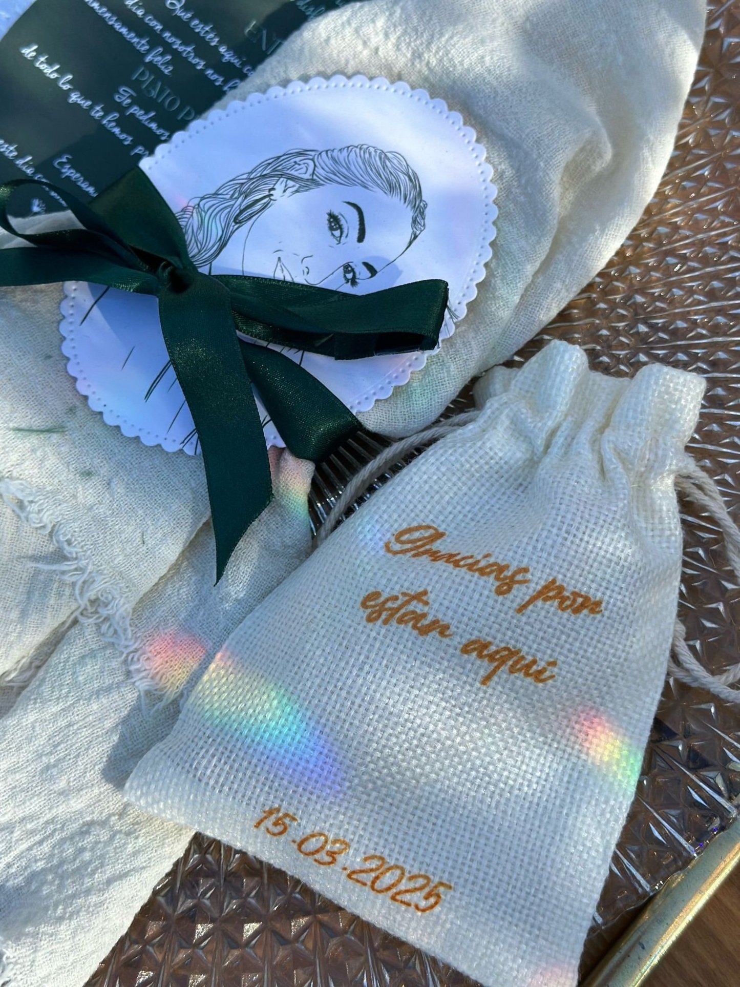 Saquito regalo - La Novia de Brighton | Batas personalizas y regalos de Novias