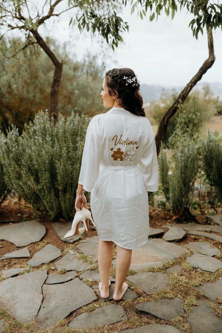 Bata lisa - La Novia de Brighton | Batas personalizas y regalos de Novias
