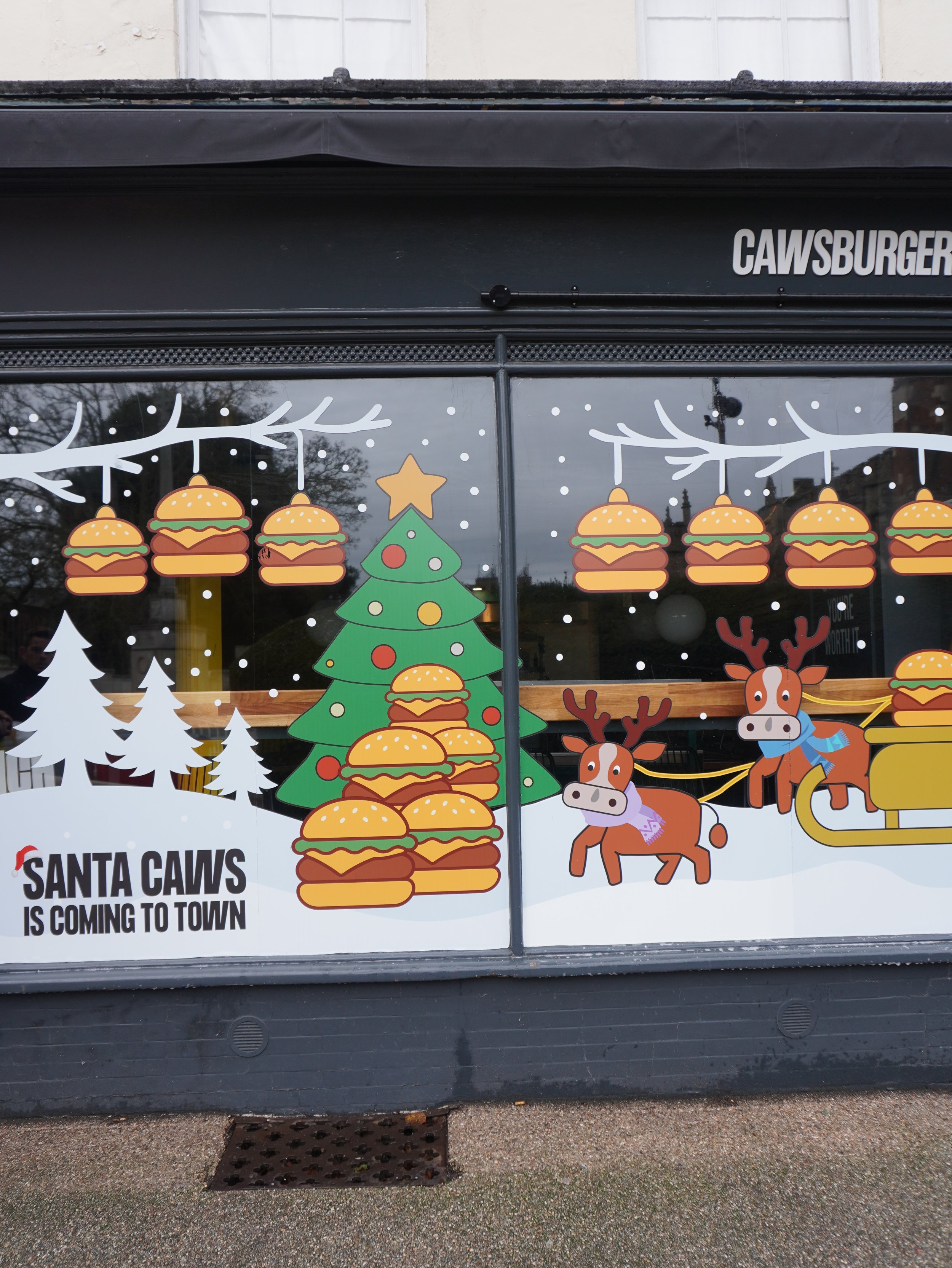 Cawsburger’s Christmas Window Display: How a Festive Facelift Can Transform a High Street Business